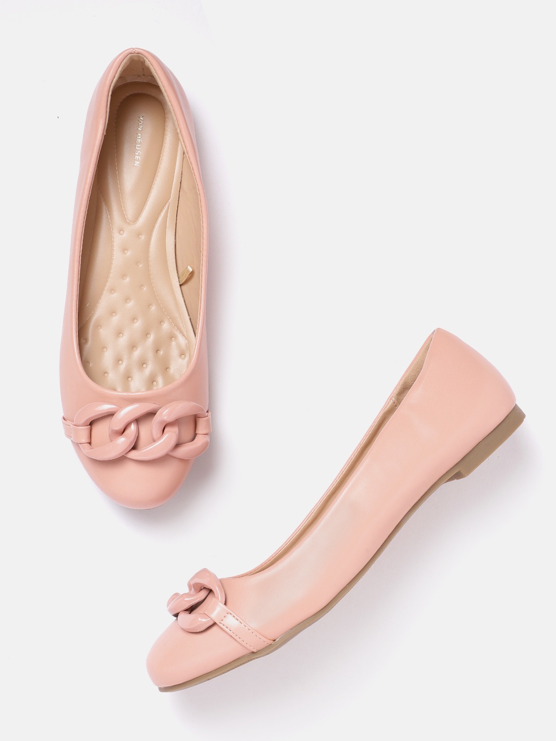 

Van Heusen Woman Chain Detail Ballerinas, Peach