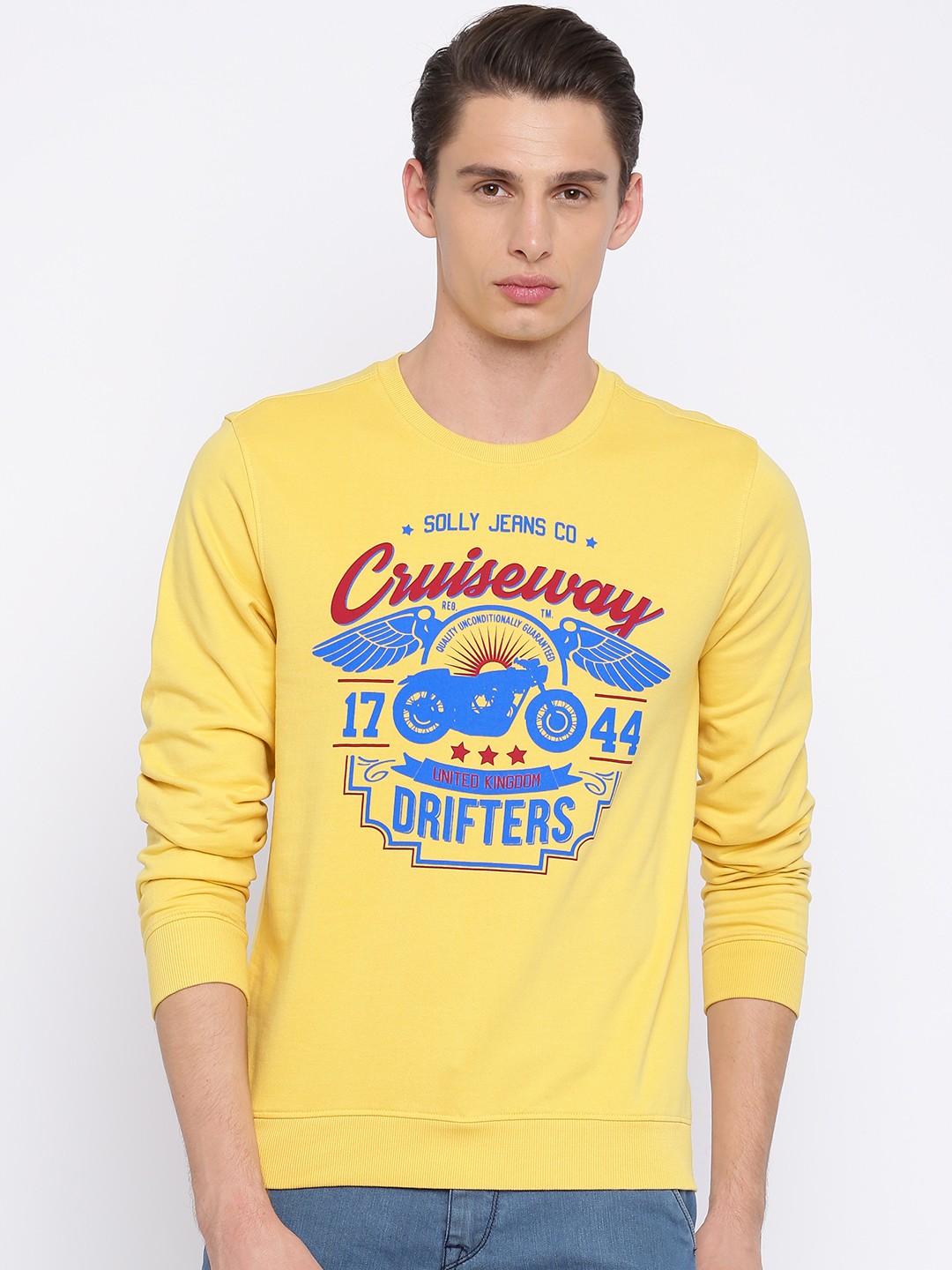 

Allen Solly Sport Men Yellow Printed Sweatshirt