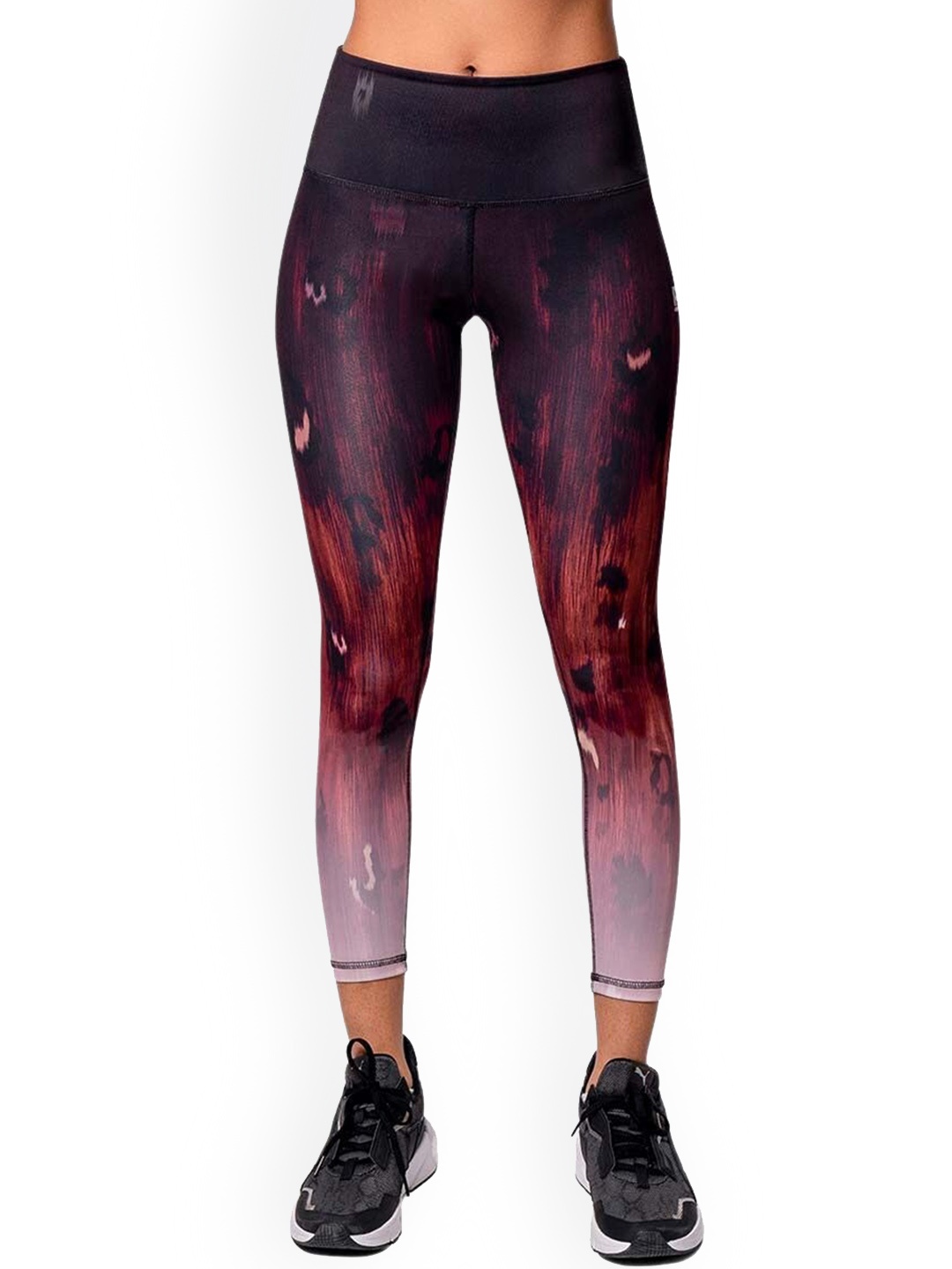 

Baller Athletik Women High-Rise Magnum Opus Printed Tights, Red