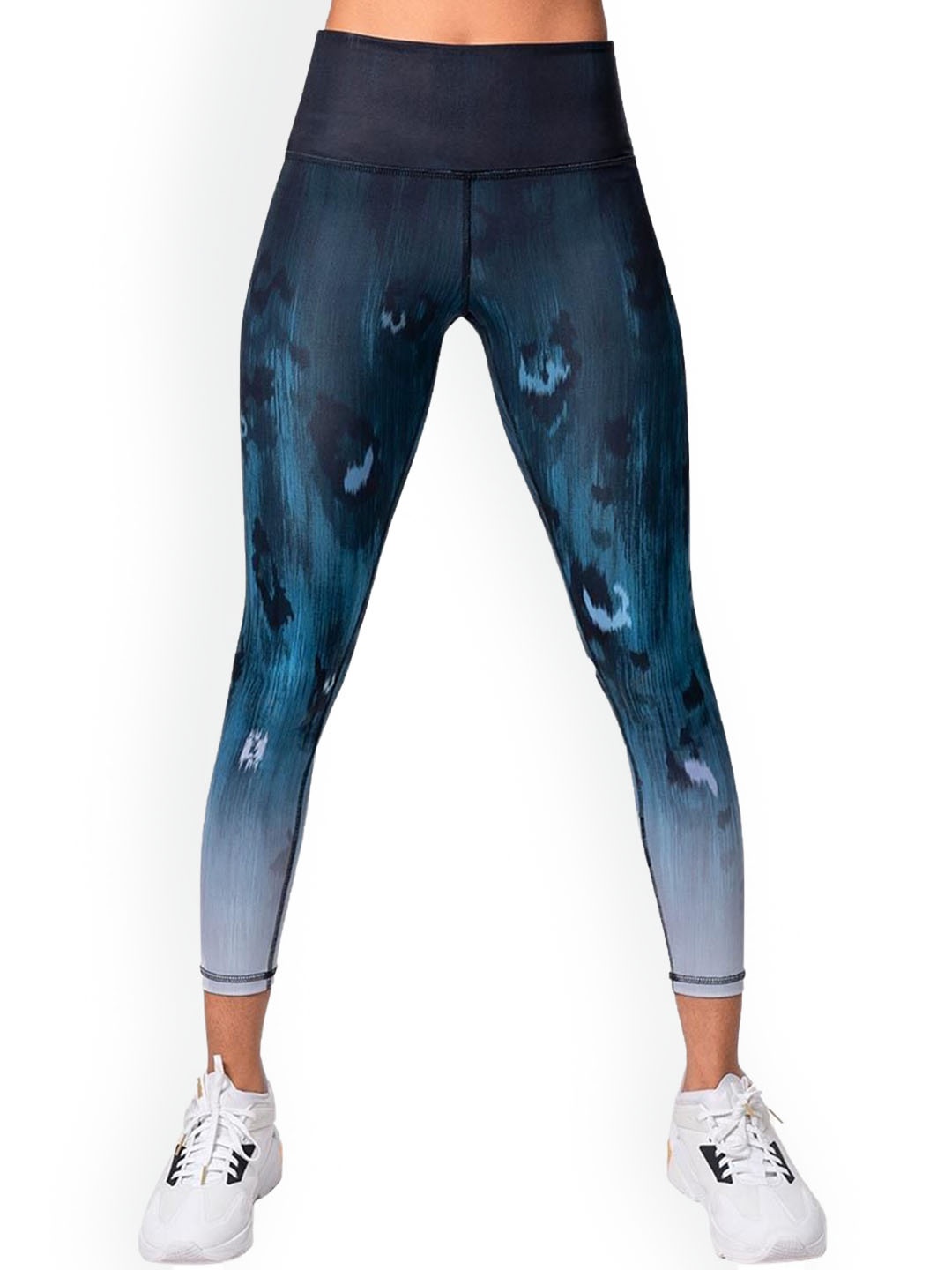 

Baller Athletik Magnum Opus Women High-Rise Printed Tights, Blue