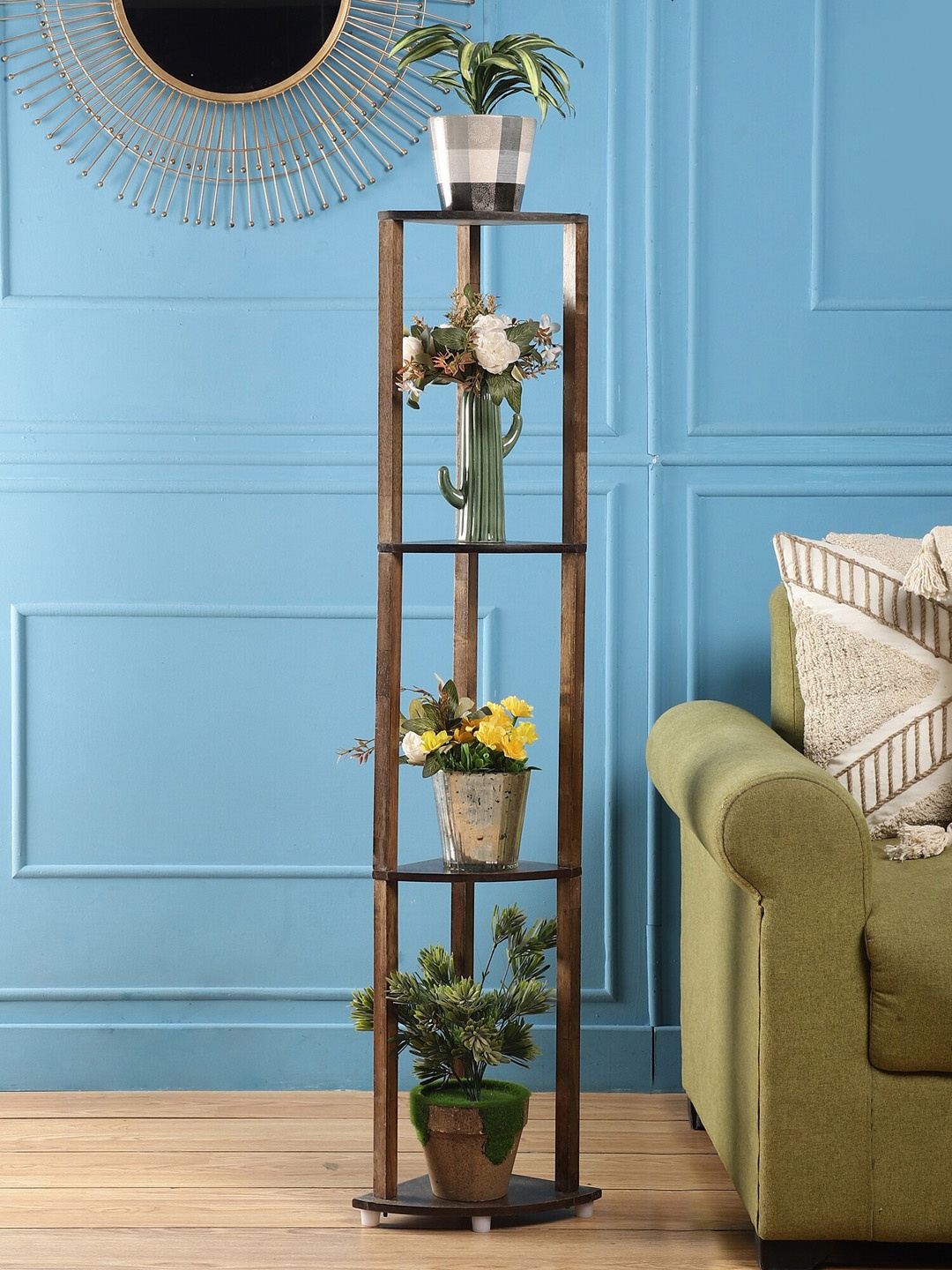 

SANDED EDGE Brown Wooden Planter Stand