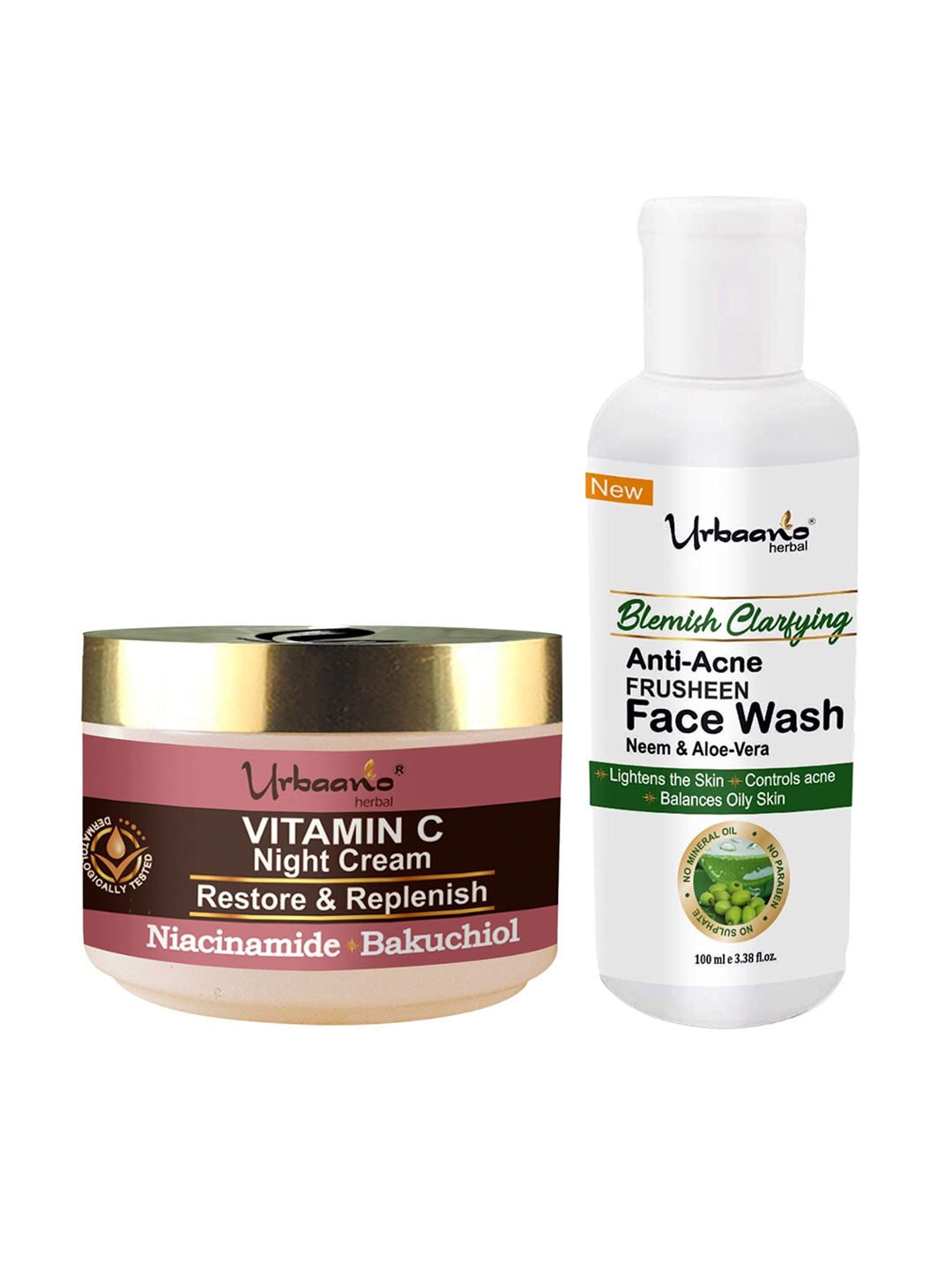 

Urbaano Herbal Vitamin C Anti Acne Blemish Clarifying Skin Care Gift Set, Grey