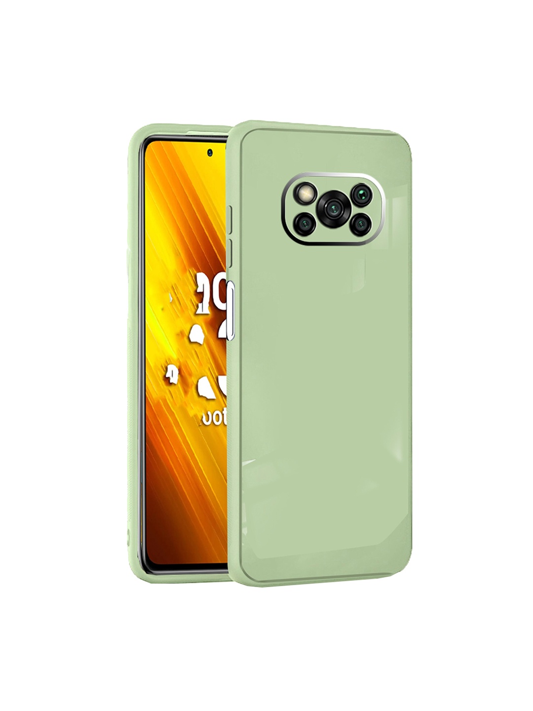 

Karwan POCO X3 Pro Mobile Back case With Camera Protection, Green