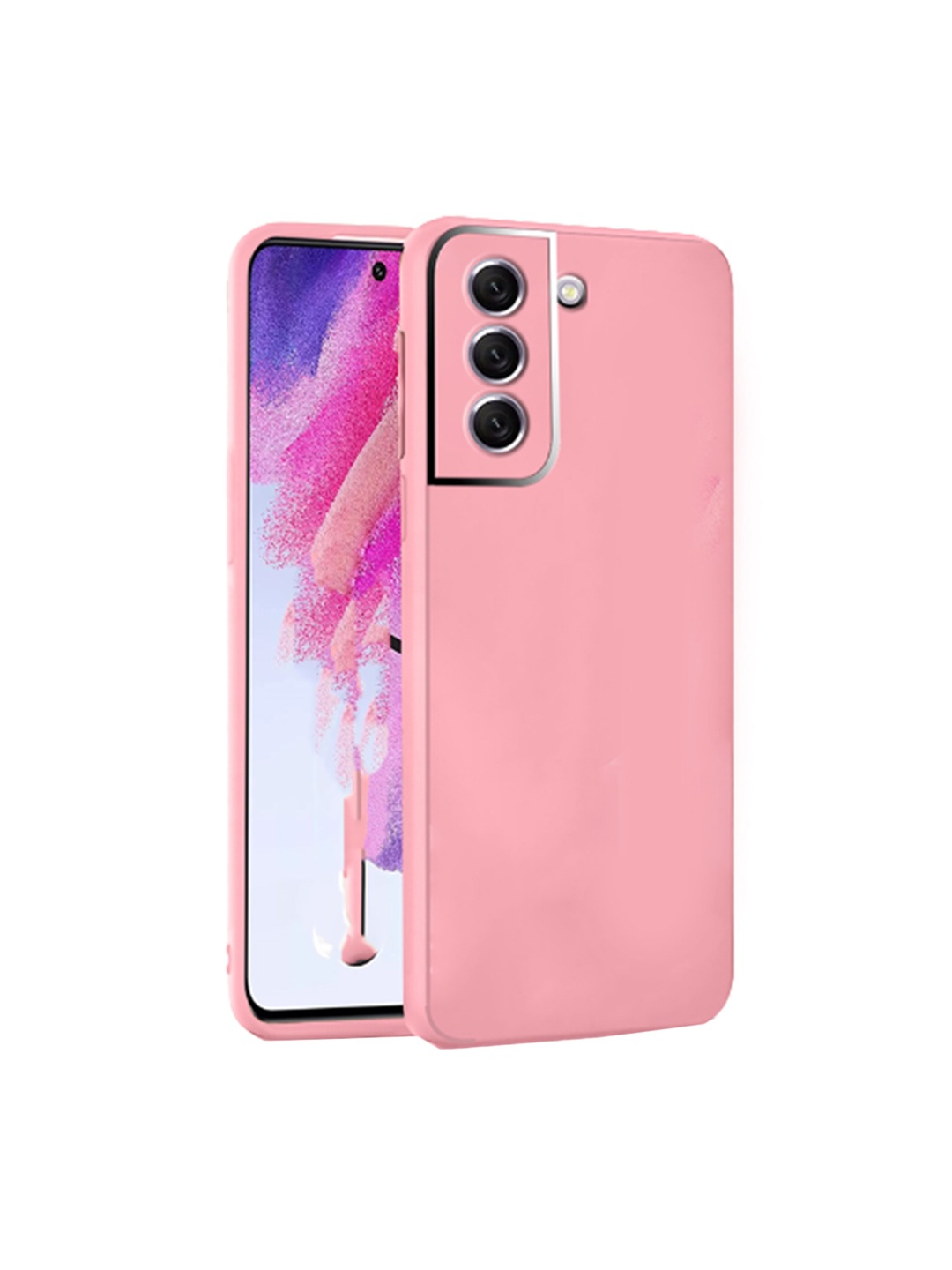 

Karwan Samsung S23 Mobile Back Case With Camera Protection, Pink