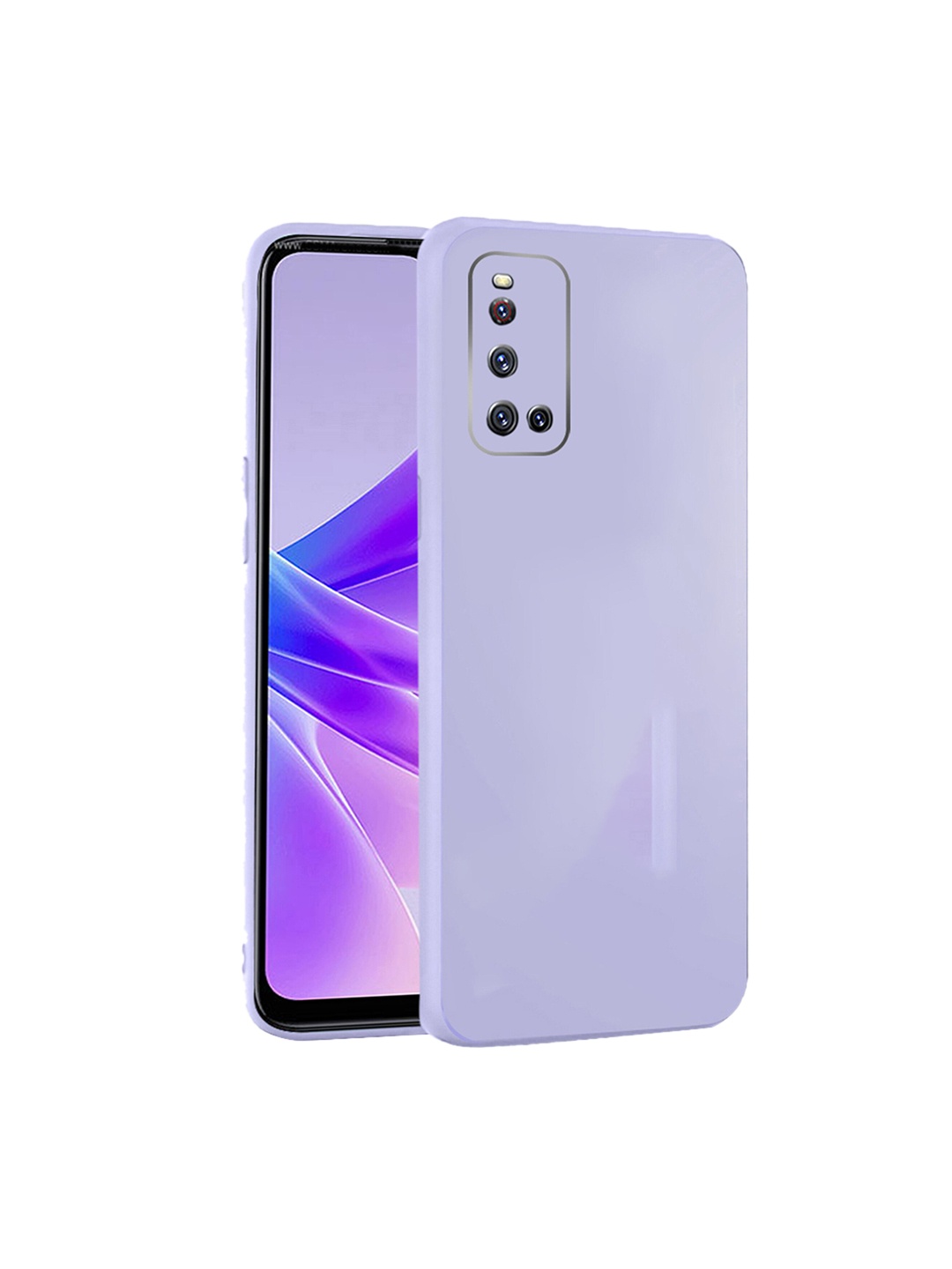 

Karwan Vivo V19 Mobile Back Case With Camera Protection, Purple