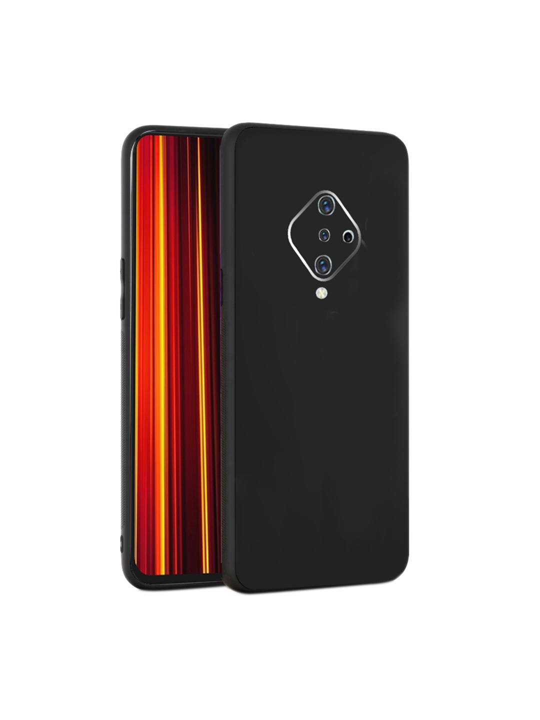 

Karwan Vivo S1 Pro Mobile Back Case With Camera Protection, Black
