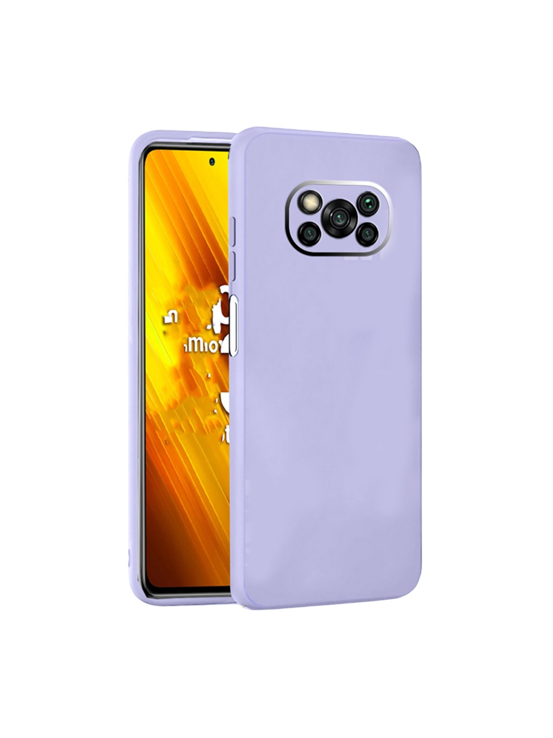 

Karwan POCO X3 Pro Mobile Back Case With Camera Protection, Purple