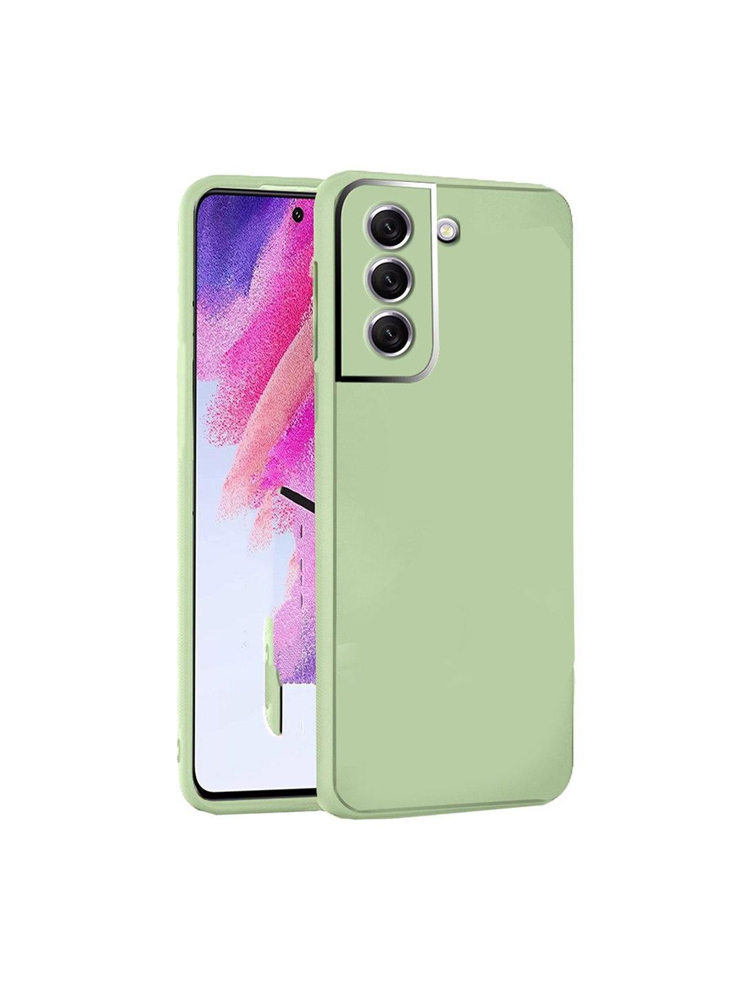 

Karwan Samsung S23 Mobile Back Case With Camera Protection, Green