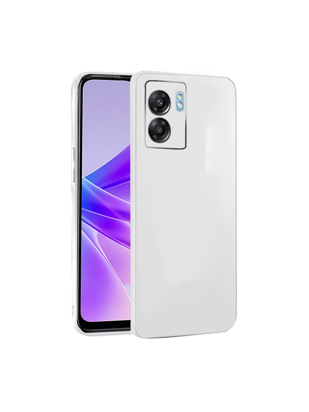 

Karwan Oppo K10 5G Mobile Back Case With Camera Protection, White
