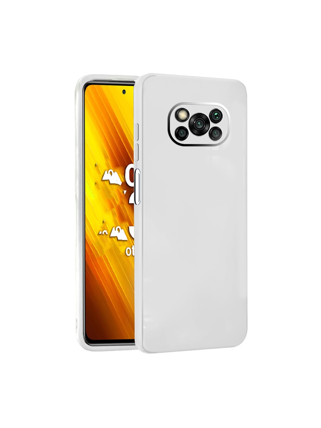 

Karwan POCO X3 Pro Mobile Back Case With Camera Protection, White