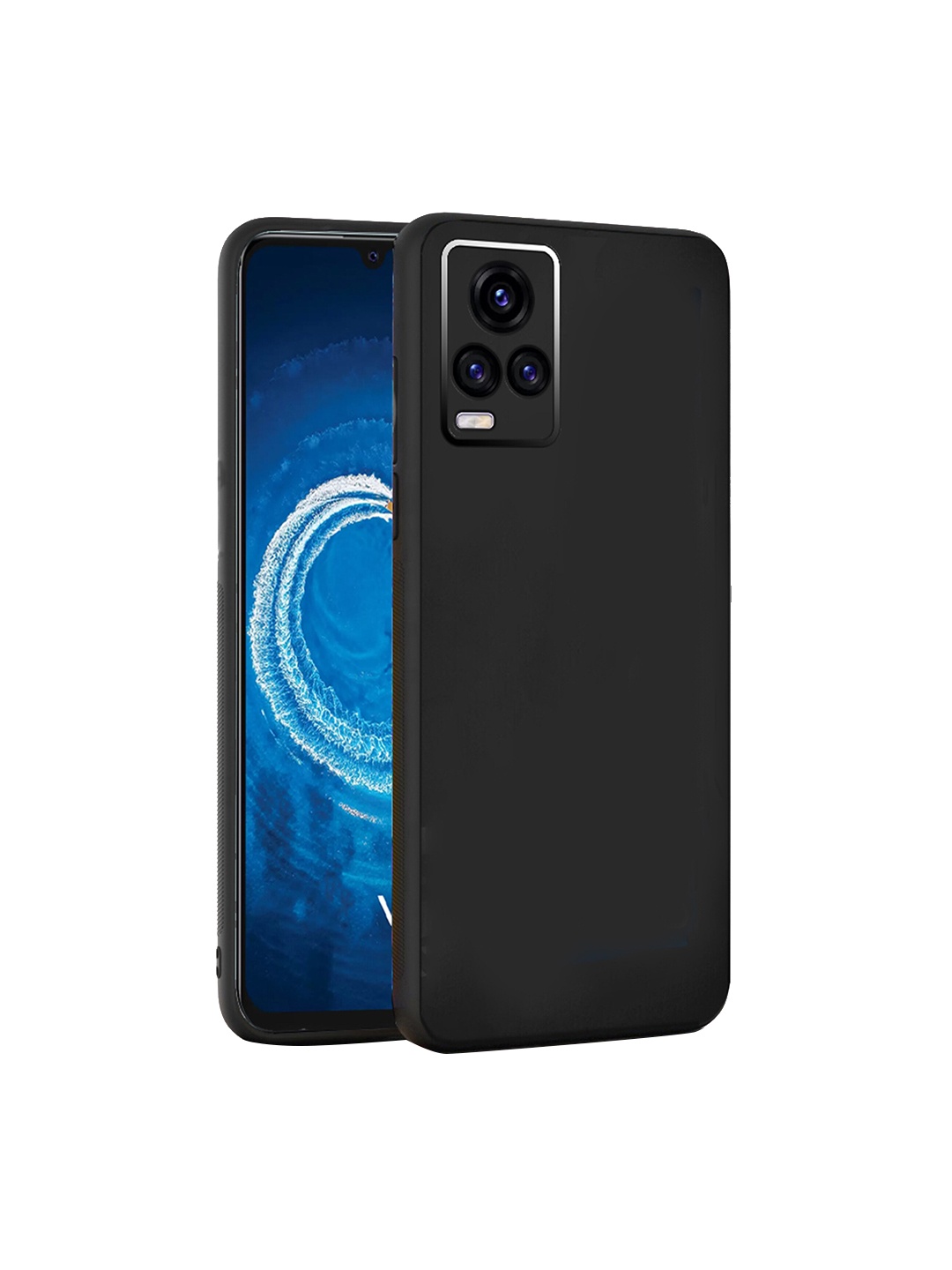 

Karwan Hybrid Vivo V20 Compatible Back Case, Black