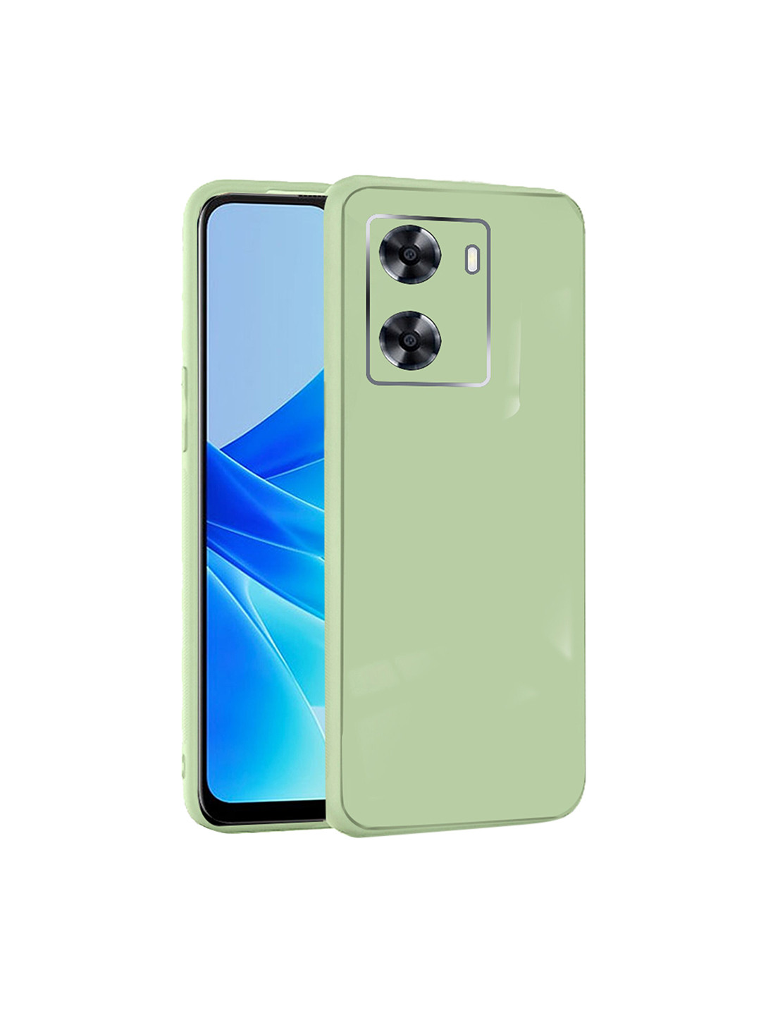 

Karwan Oppo A57 4G Mobile Back Case With Camera Protection, Green