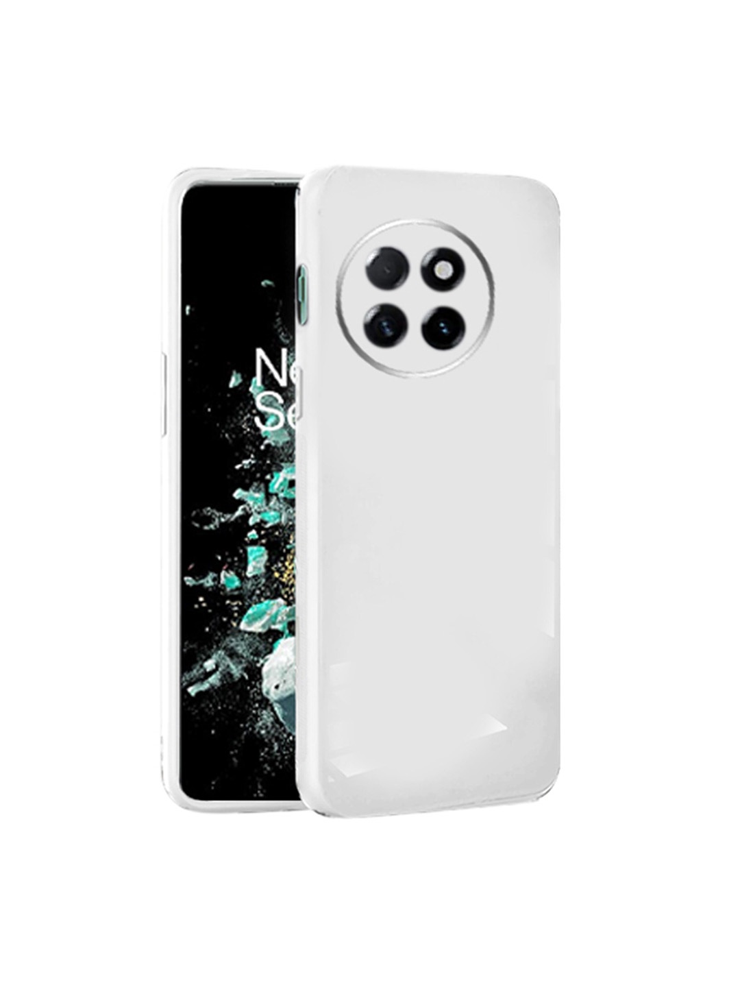 

Karwan One Plus 11 Mobile Back Case With Camera Protection, White