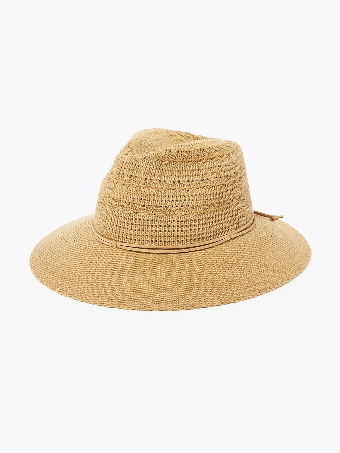 

Marks & Spencer Women Woven Design Knitted Sun Hat, Brown
