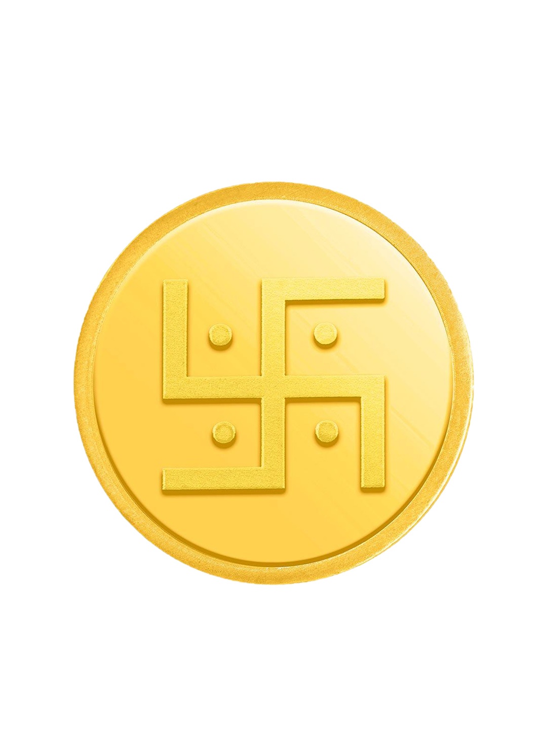 

CANDERE A KALYAN JEWELLERS COMPANY Swastik 24KT Gold Coin-1gram