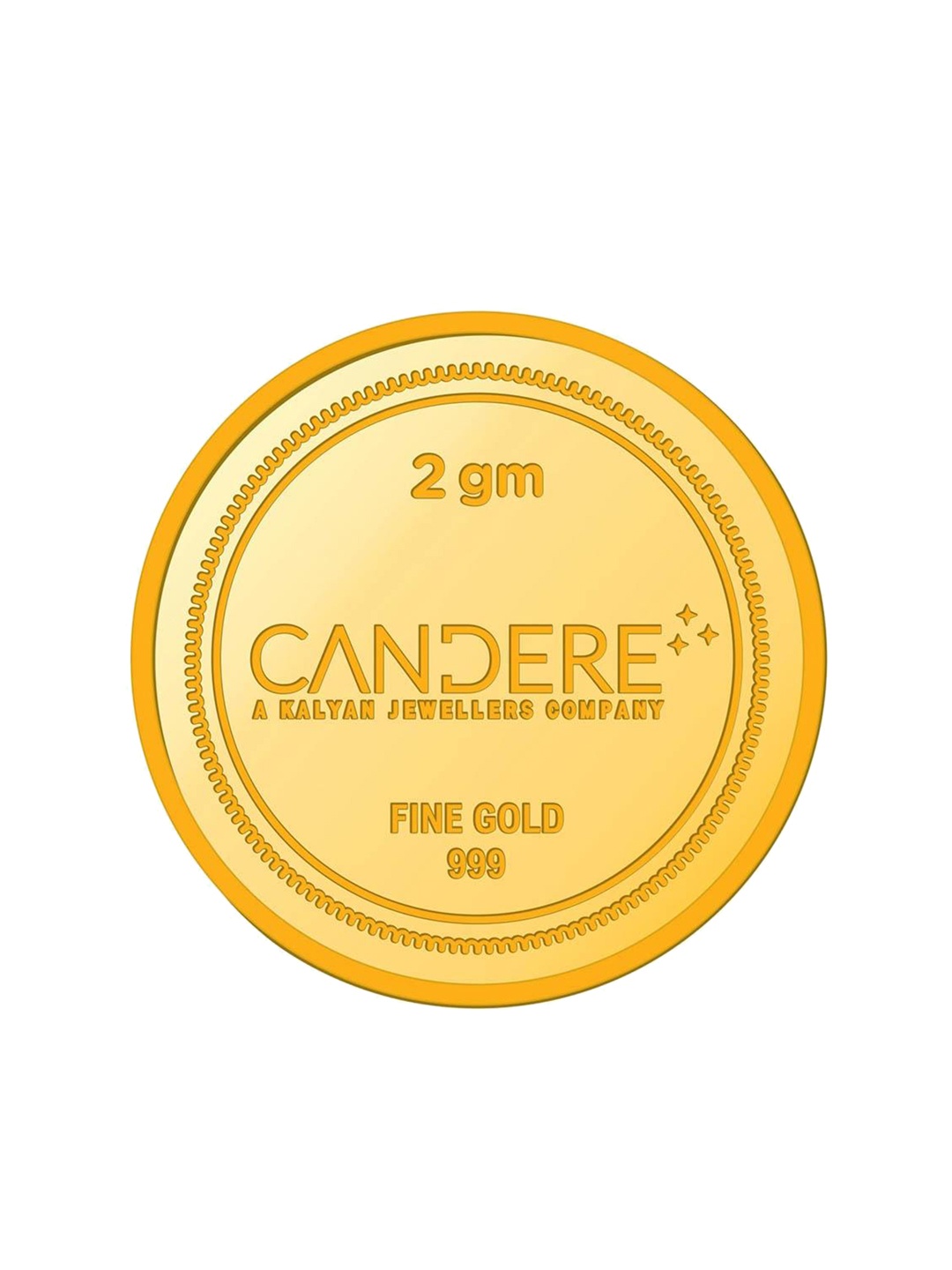 

CANDERE A KALYAN JEWELLERS COMPANY 24KT Gold Coin-2 gram