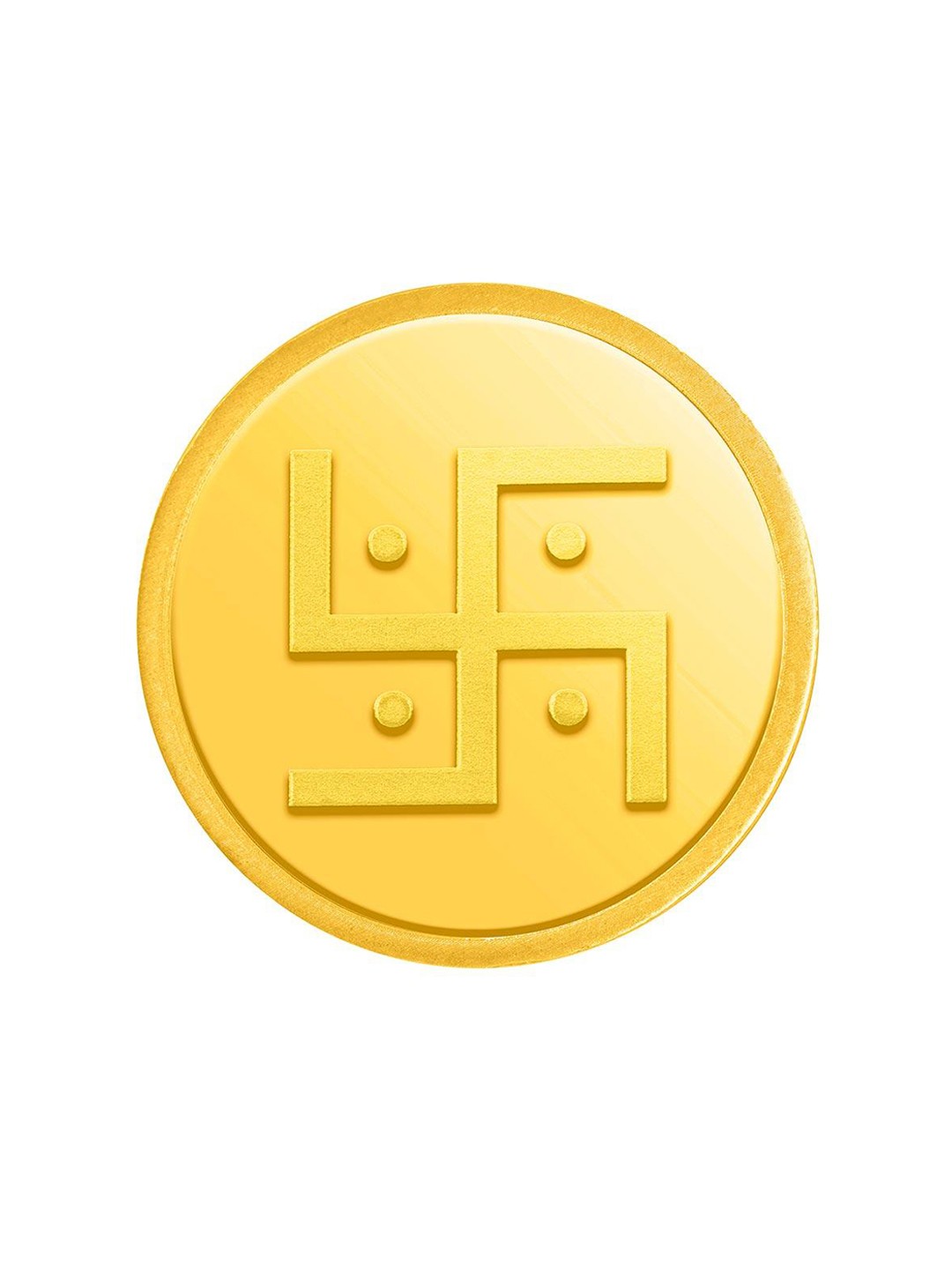 

CANDERE A KALYAN JEWELLERS COMPANY Swastik 24KT Gold Coin-2 gram
