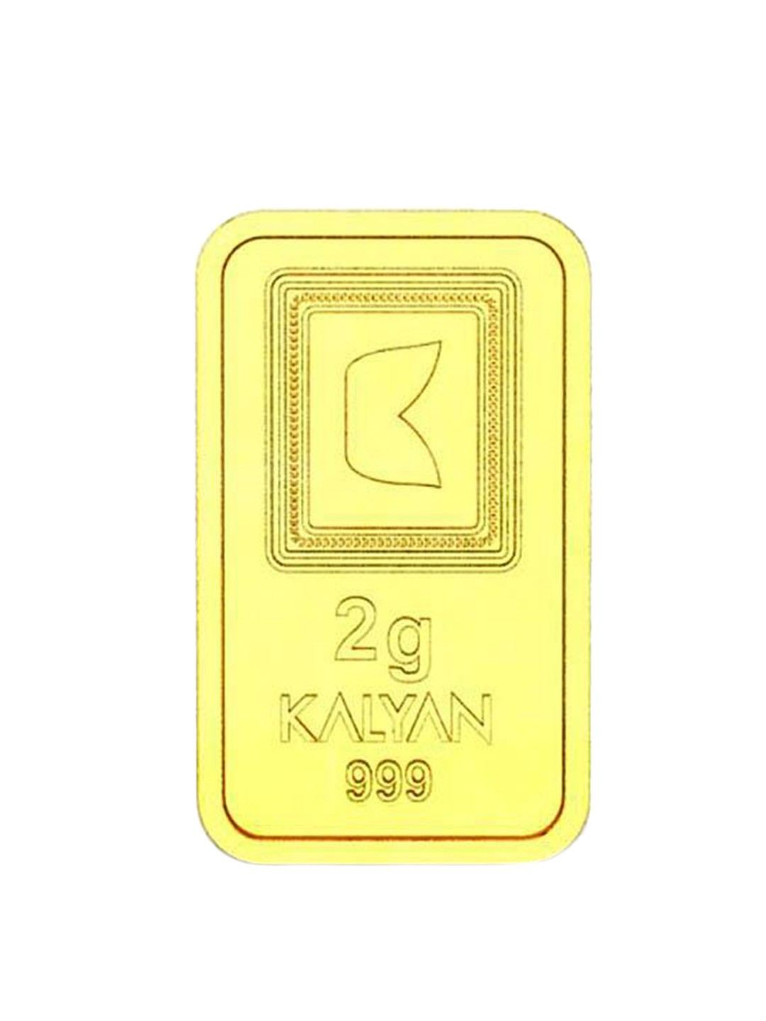 

CANDERE A KALYAN JEWELLERS COMPANY Floral 24KT Gold Bar- 2 g