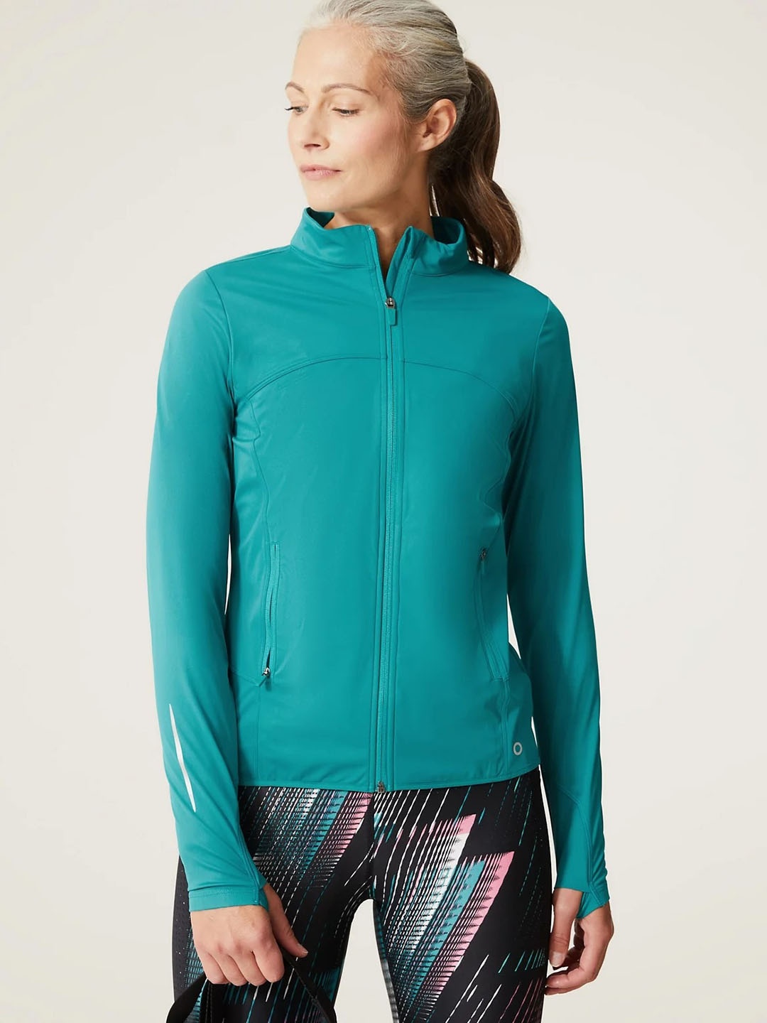 

Marks & Spencer Mock Neck Sporty Jacket, Blue