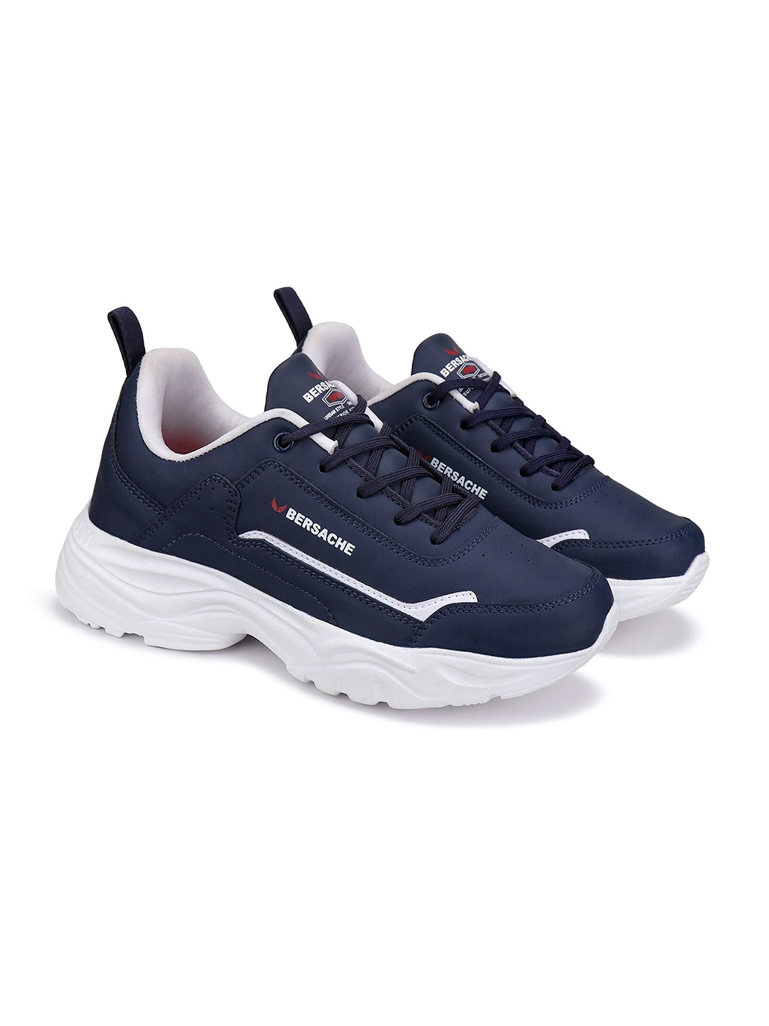 

BERSACHE Men Lightweight Non-Marking Running Shoes, Navy blue
