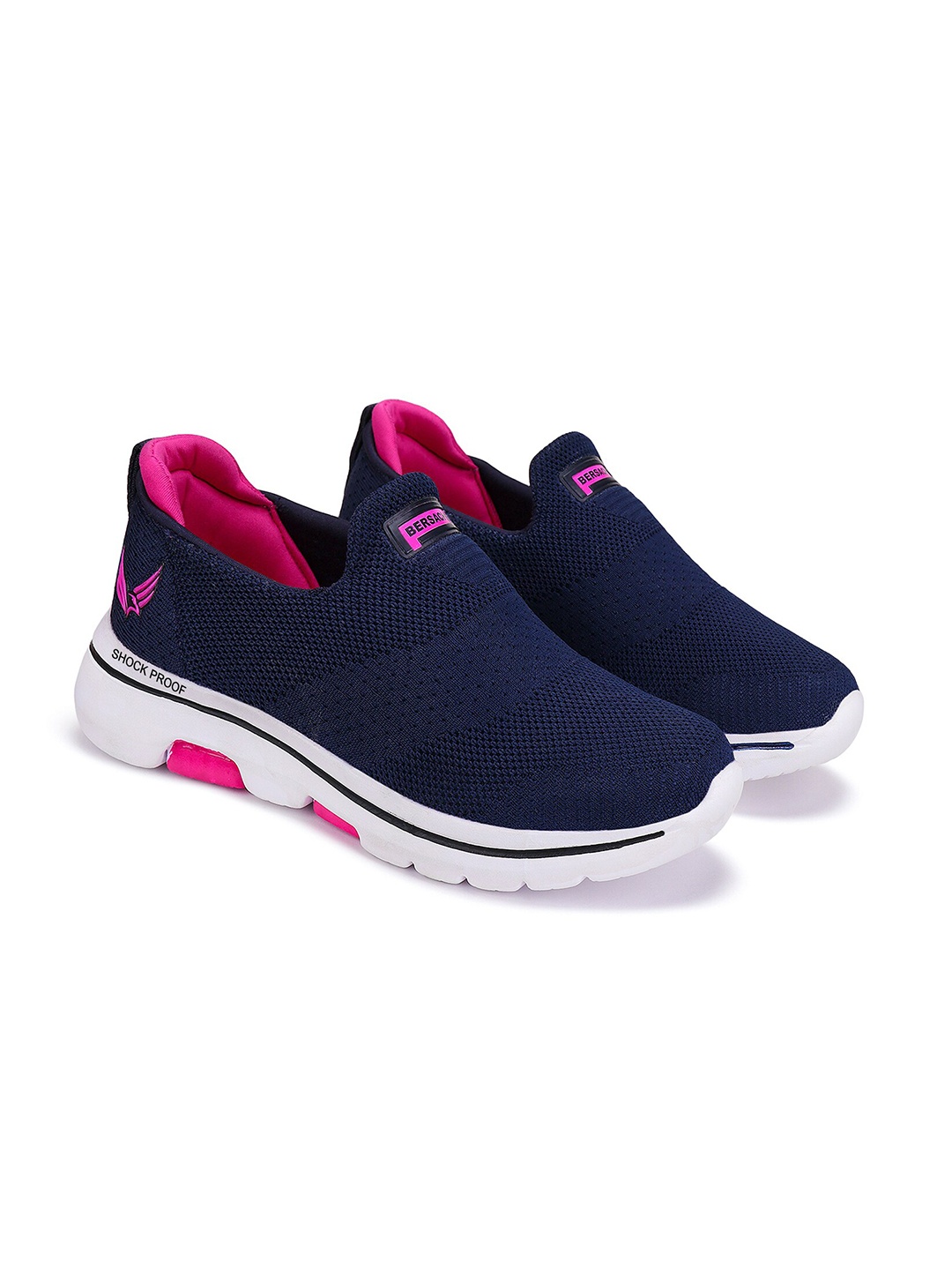 

BERSACHE Women Lightweight Canvas Non-Marking Running Shoes, Navy blue