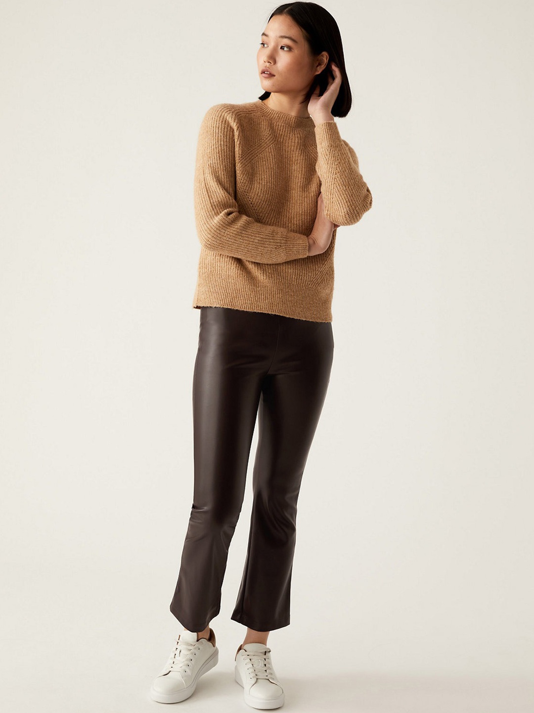 

Marks & Spencer Women High-Rise Tights, Brown