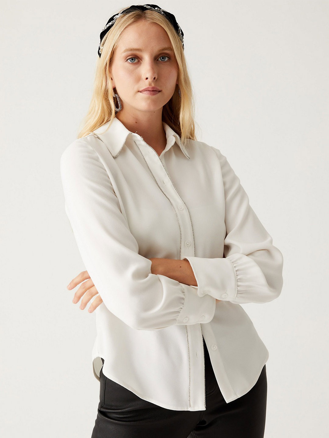 

Marks & Spencer Spread Collar Casual Shirt, White