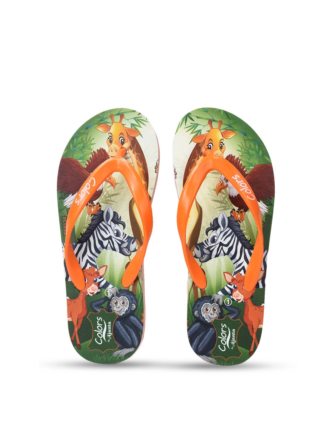 

Ajanta Kids T-Straps Rubber Flip-Flops, Green