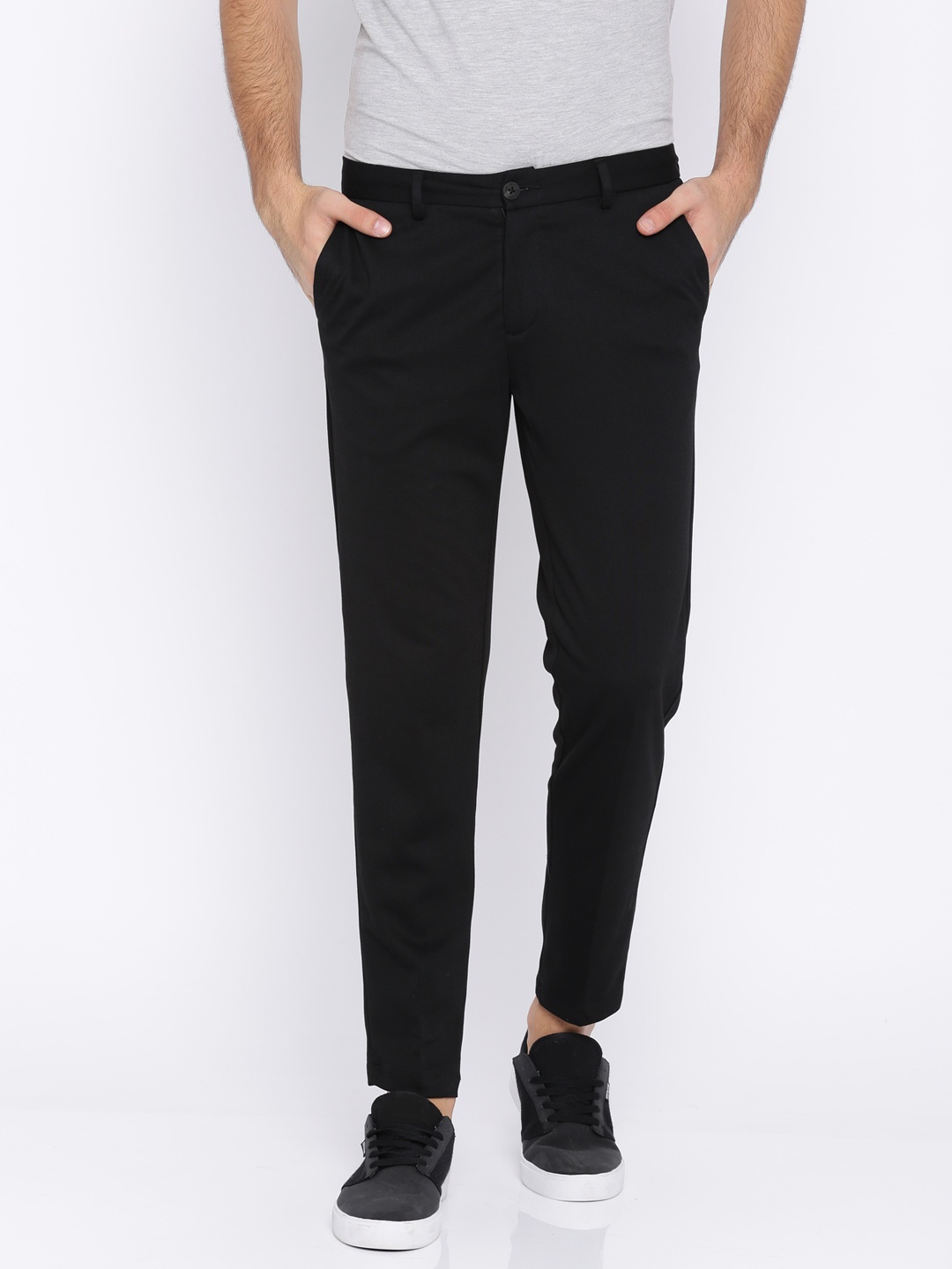 

Allen Solly Sport Men Black Regular Fit Solid Formal Trousers