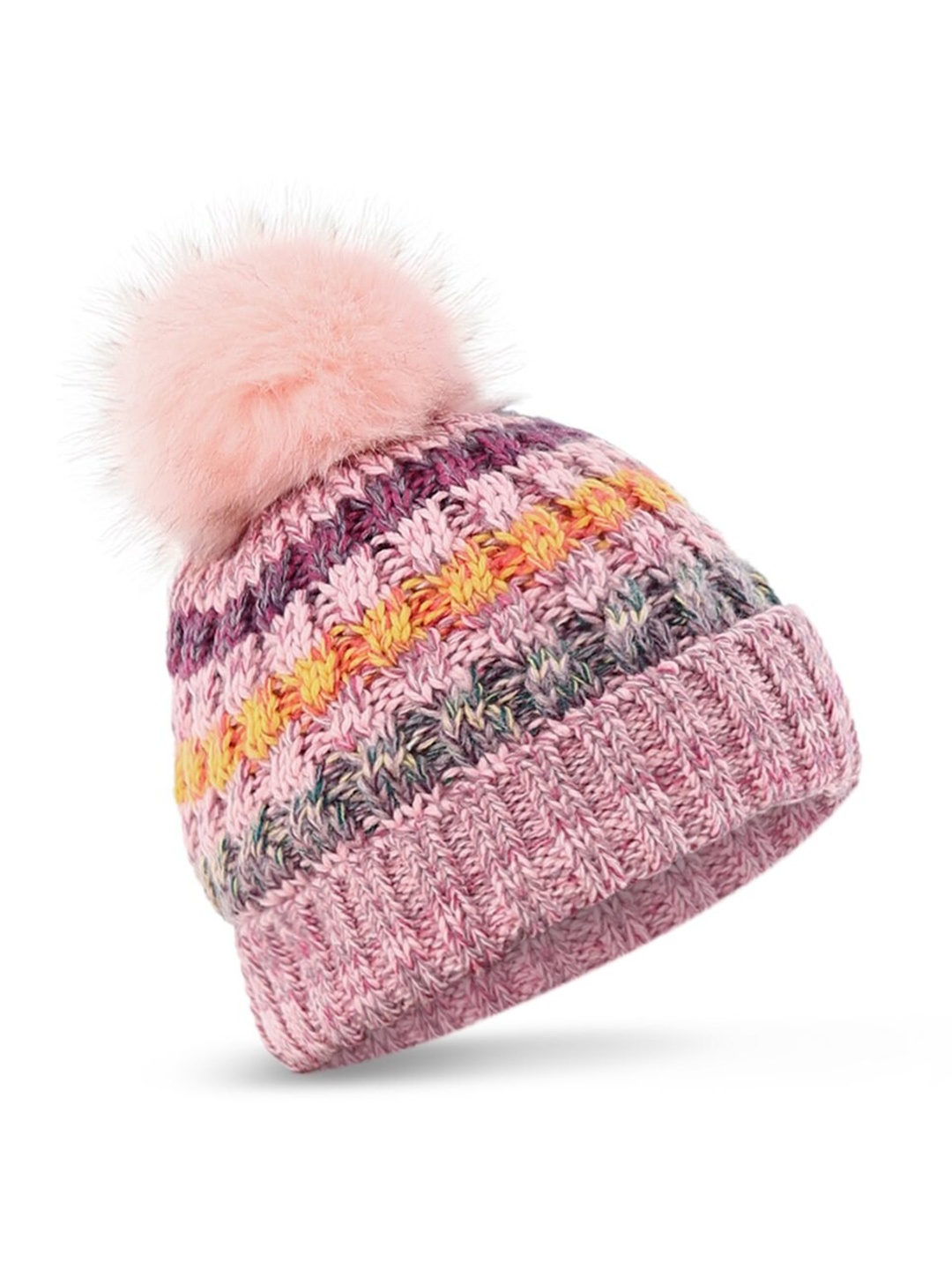 

Alexvyan Women Woollen Beanie, Pink