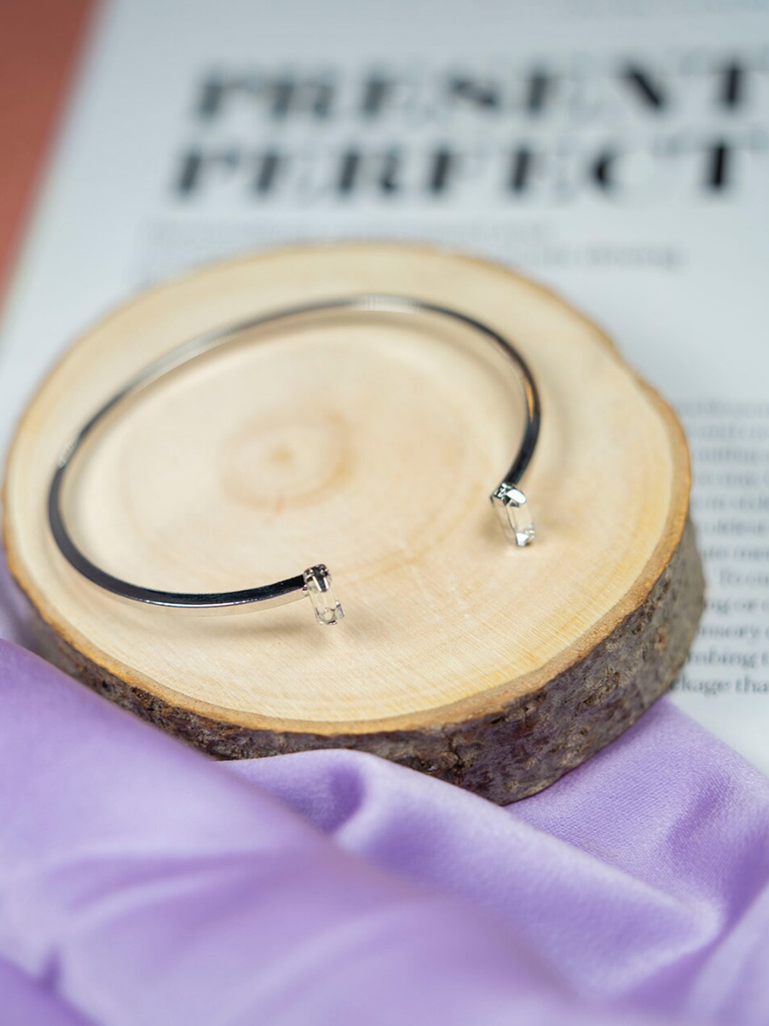 

SALTY Women Silver-Plated Bangle-Style Bracelet