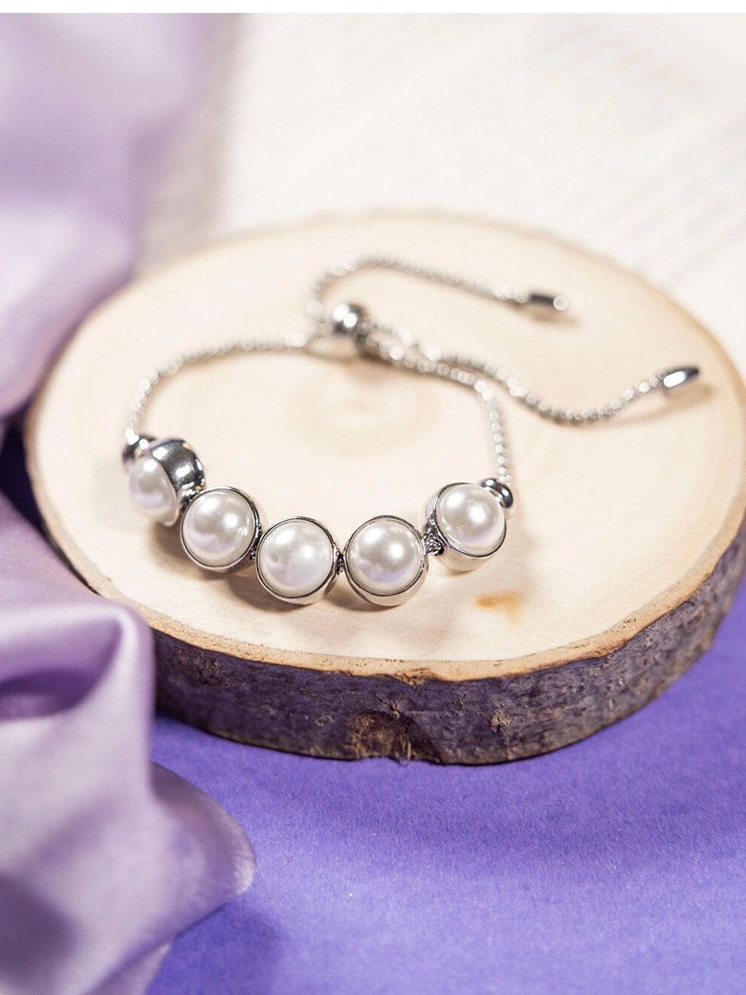 

SALTY Women Silver-Plated Link Bracelet