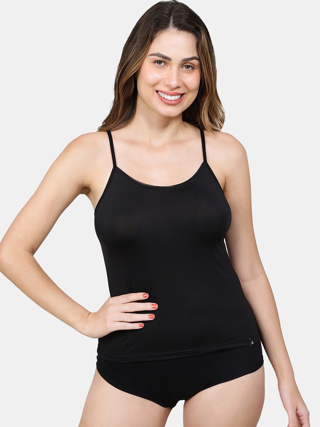 

Jockey Non Padded Smooth Adjustable Straps Camisoles- 1804-0105-BLACK
