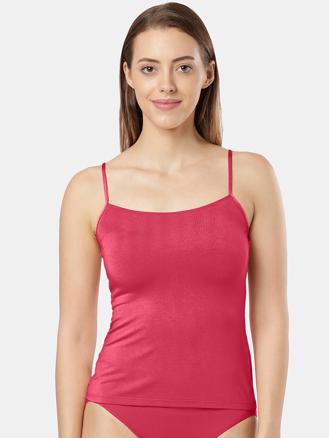 

Jockey Micro Modal Stretch Camisole with Adjustable Straps & StayFresh Treatment-1805, Pink