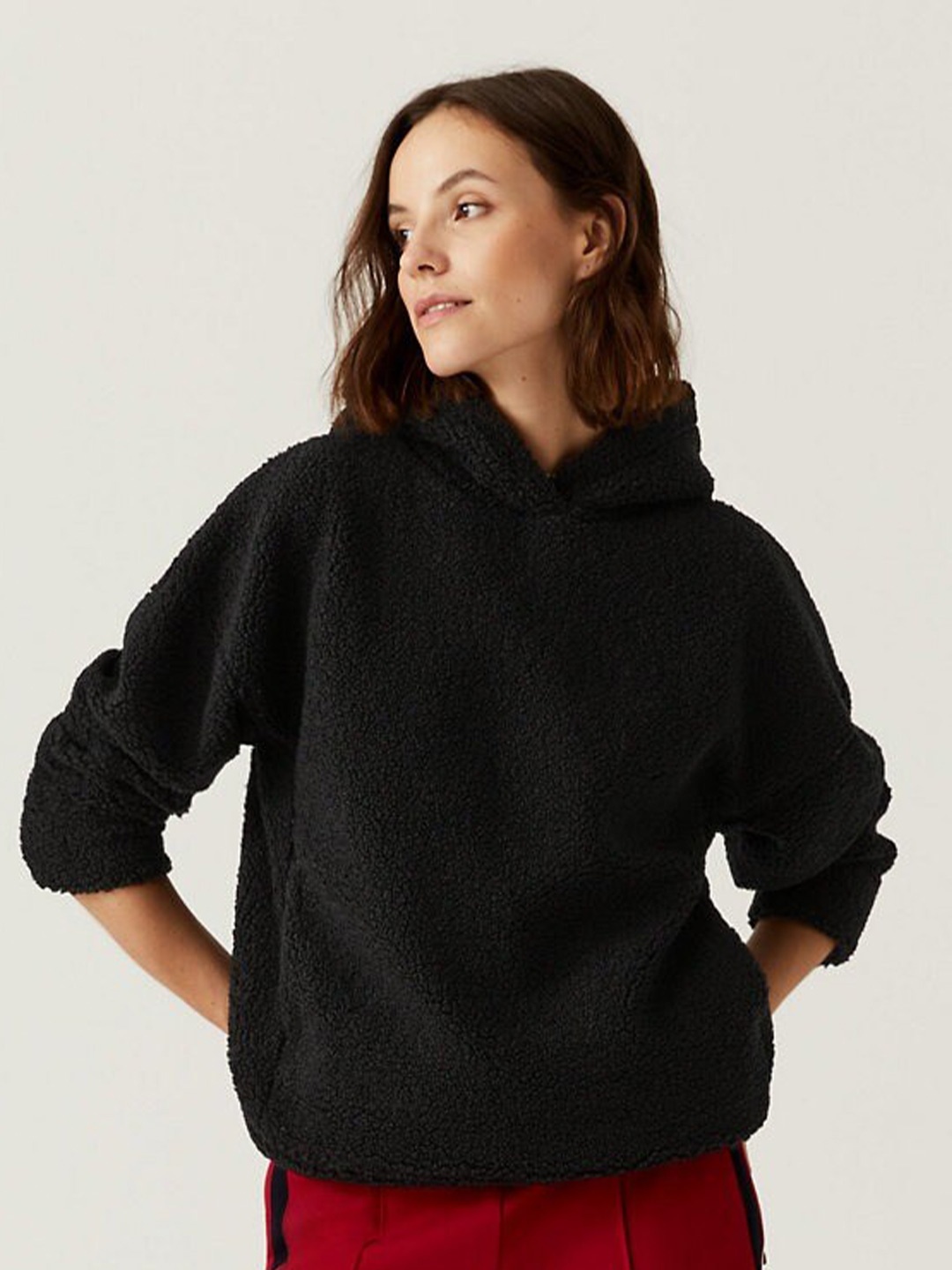 

Marks & Spencer Long Sleeves Hooded Sweatshirt, Black