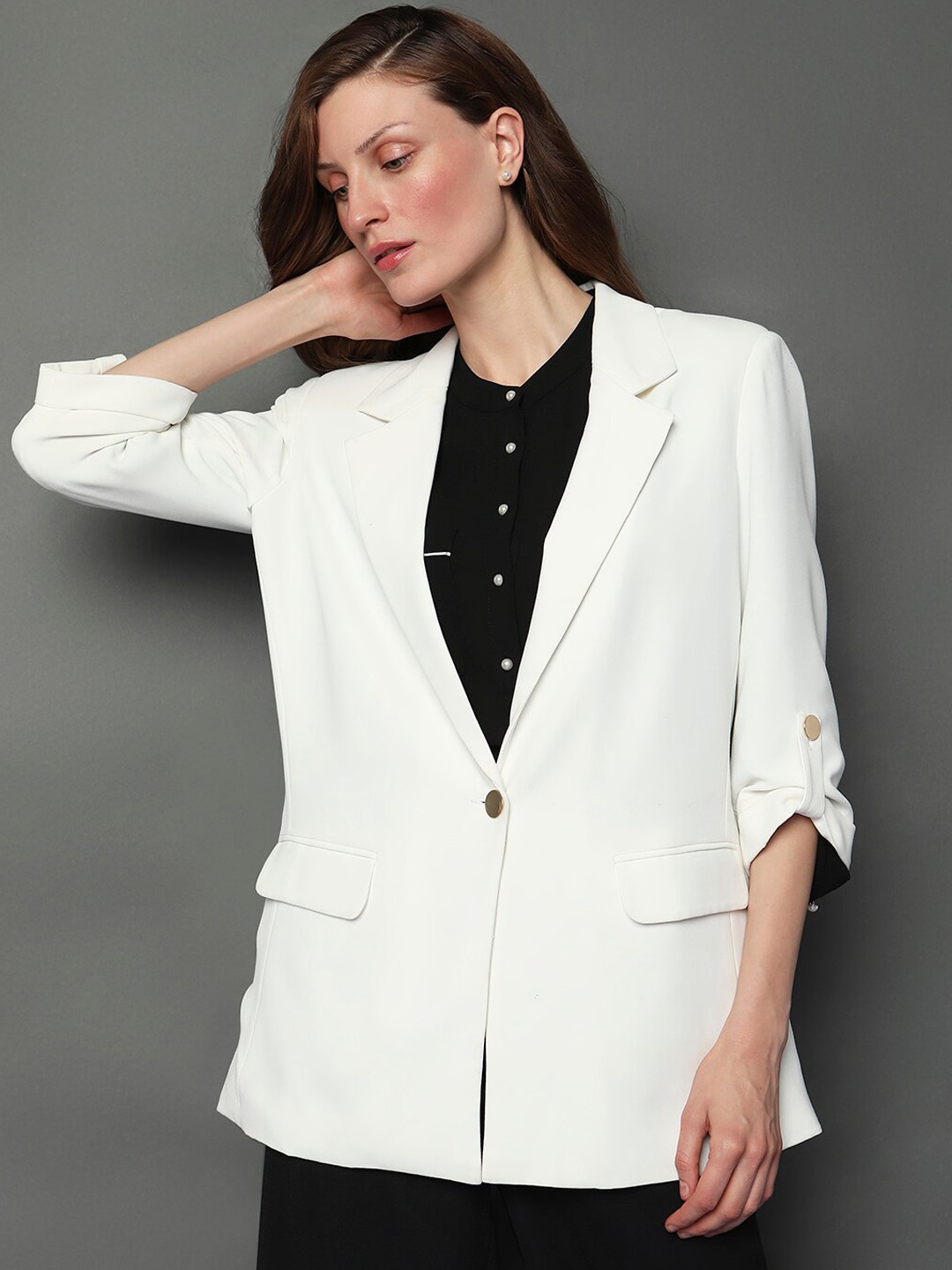 

Vero Moda Regular Fit Single Breasted Formal Blazer, White