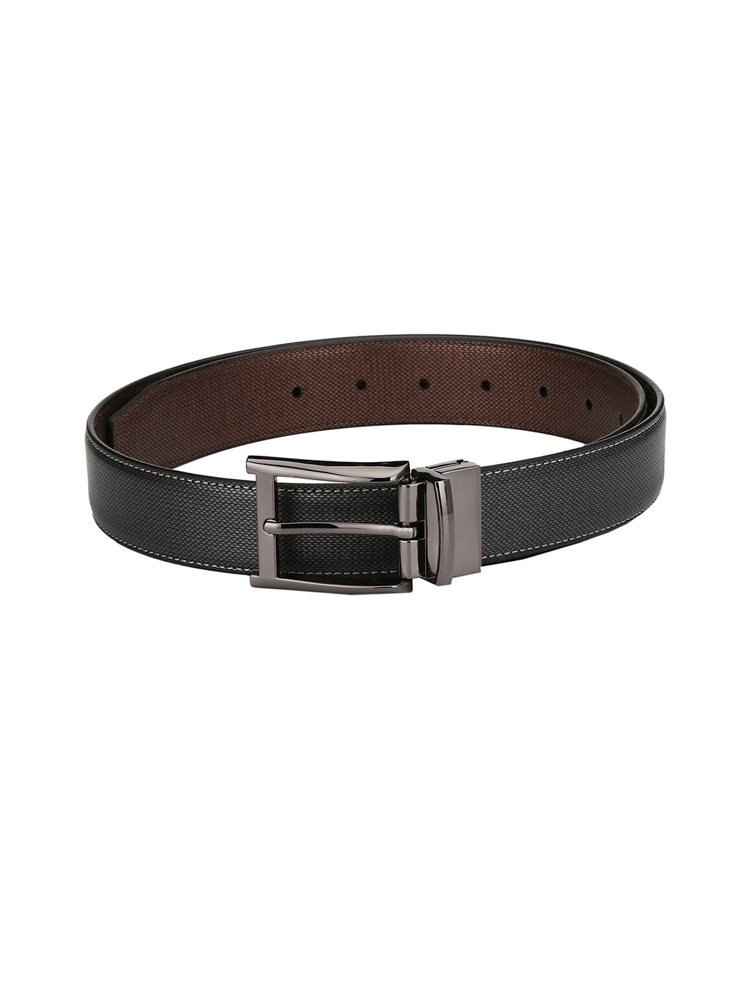 

Pacific Gold Men PU Reversible Formal Belt, Black