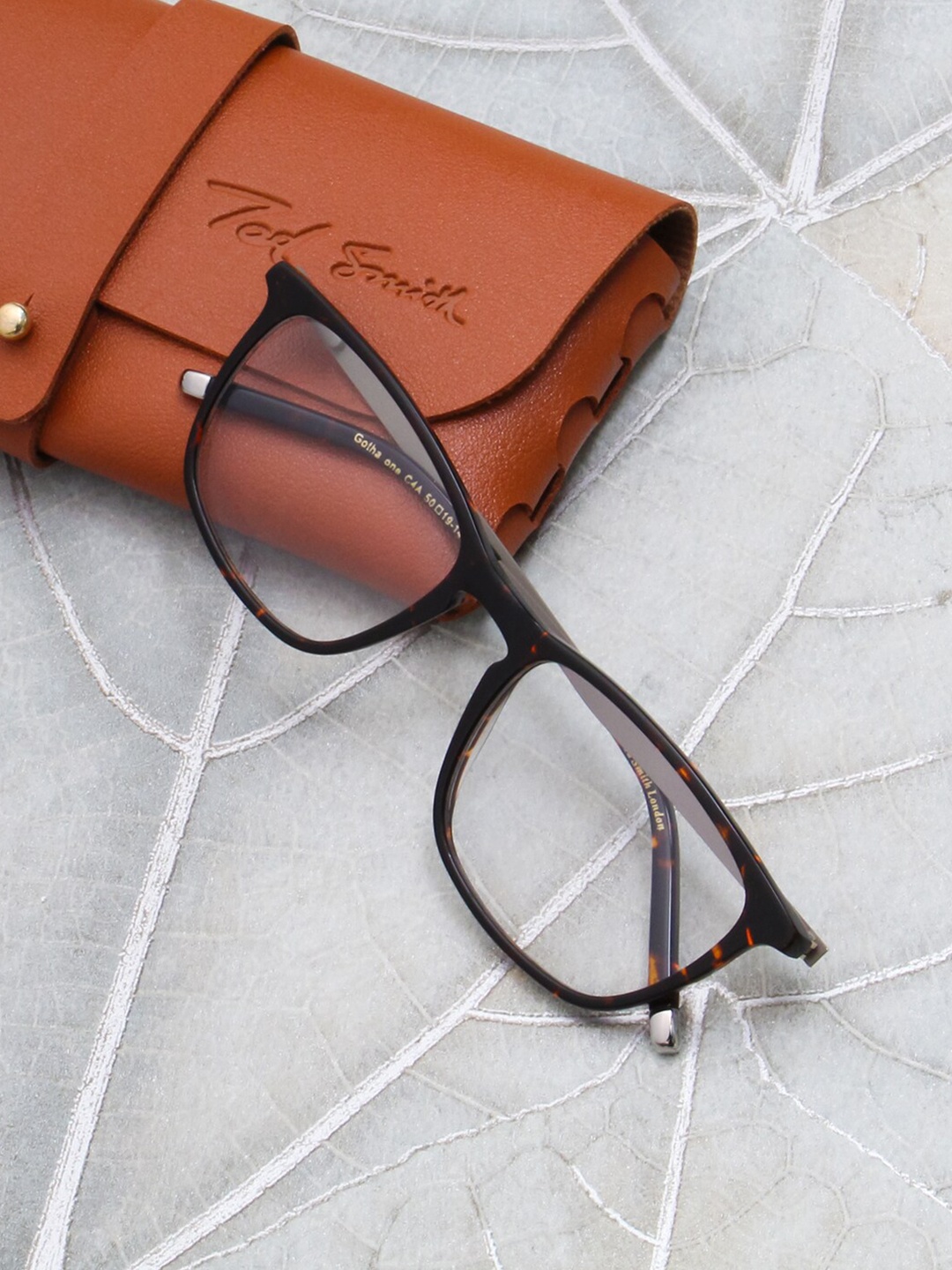 

Ted Smith Full Rim Wayfarer Frame, Brown