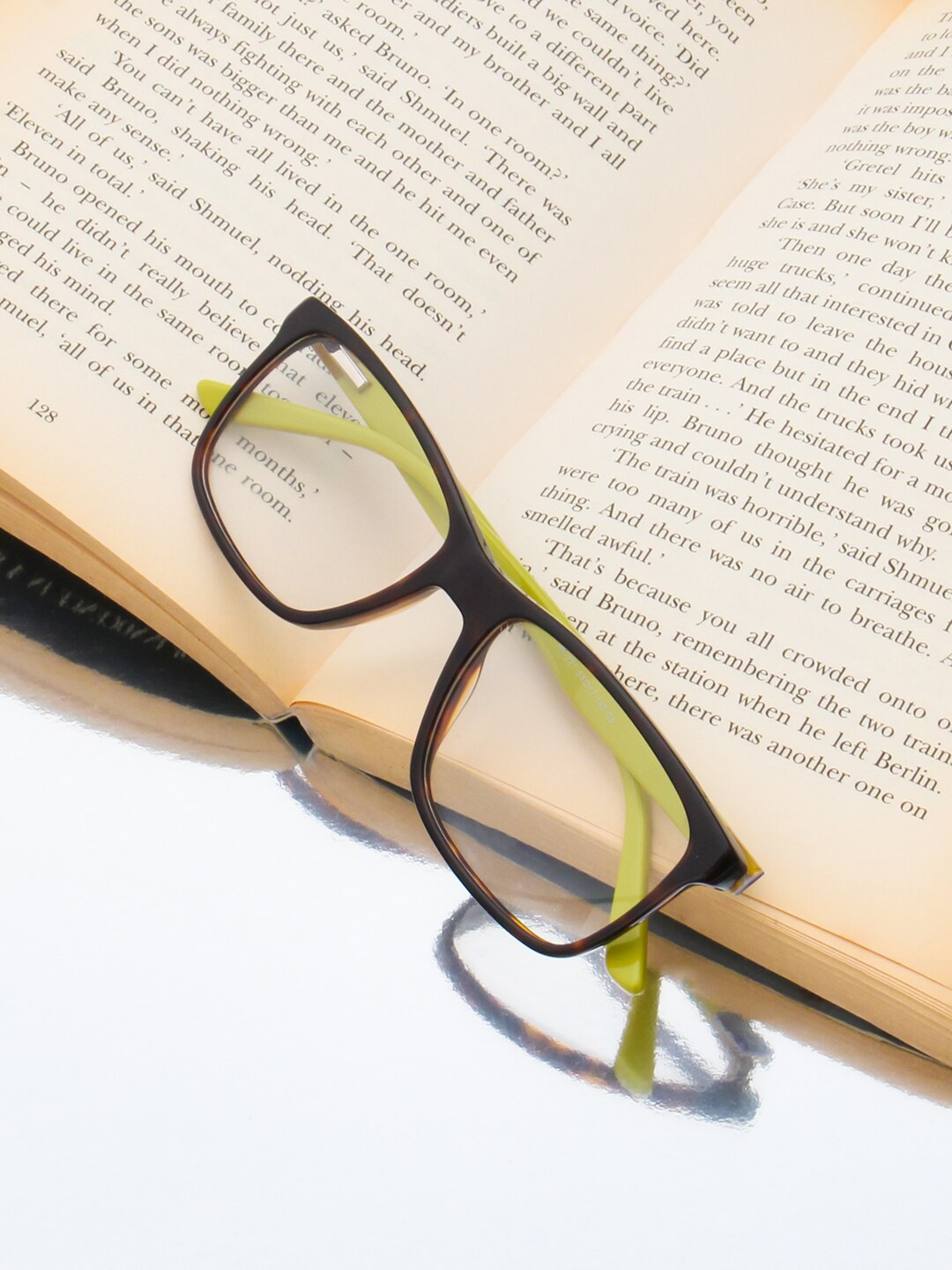 

Ted Smith Full Rim Wayfarer Frames MAZE_C5, Brown