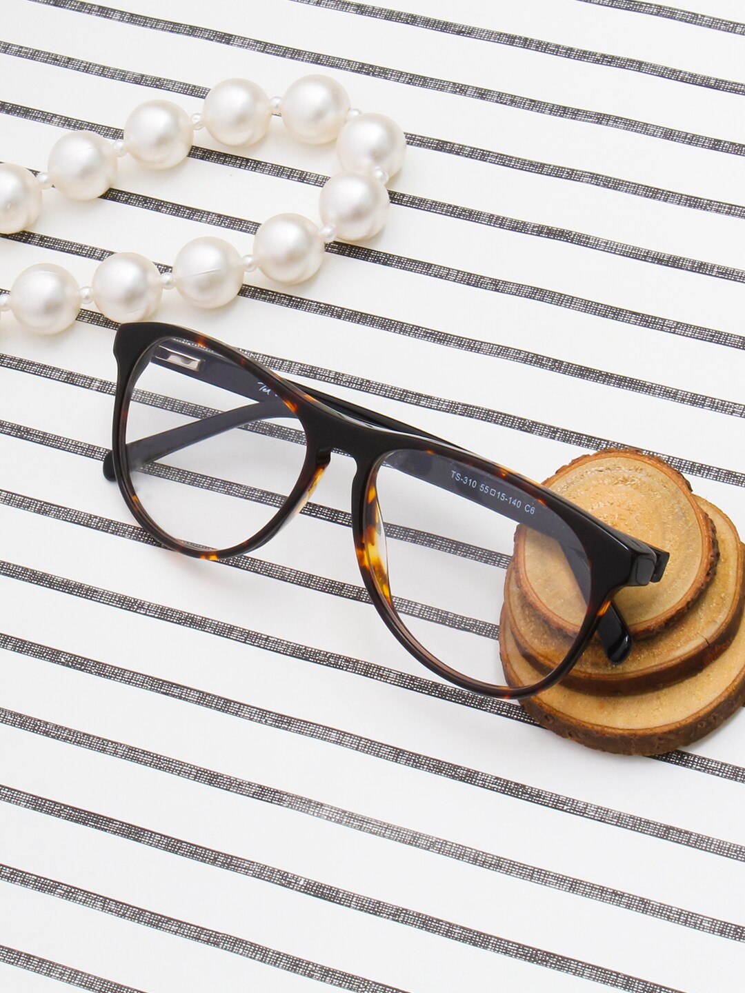 

Ted Smith Full Rim Aviator Frames, Brown