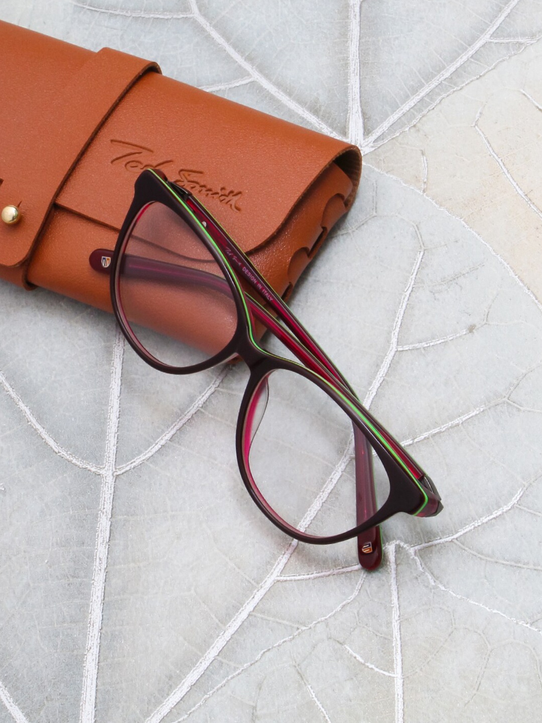 

Ted Smith Women Full Rim Cateye Frame IRIS_C5, Maroon