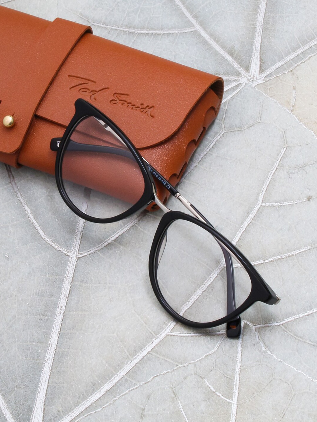 

Ted Smith Women Full Rim Cateye Frames MARCELLO_C3, Black