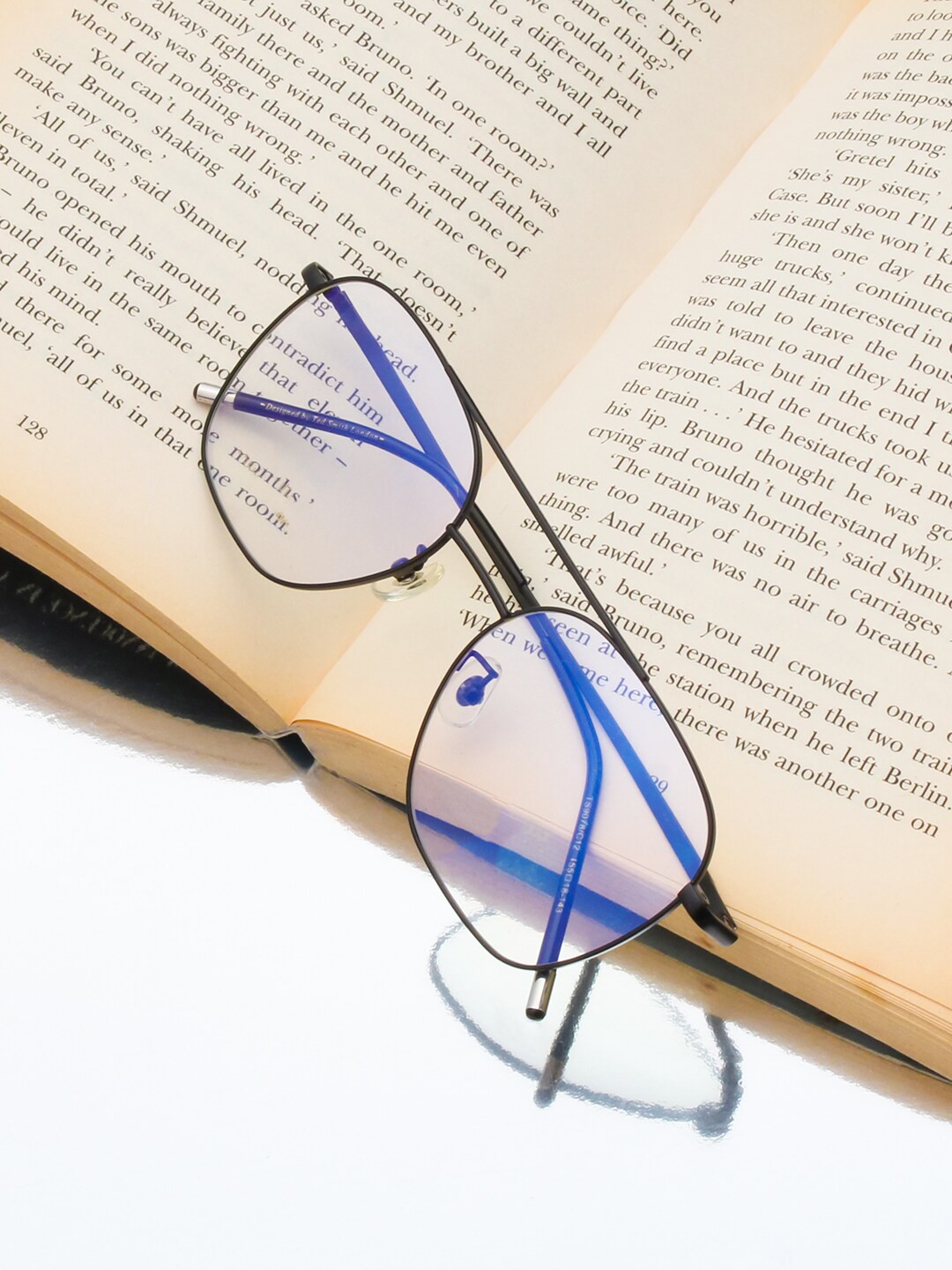 

Ted Smith Full Rim Aviator Frames, Black