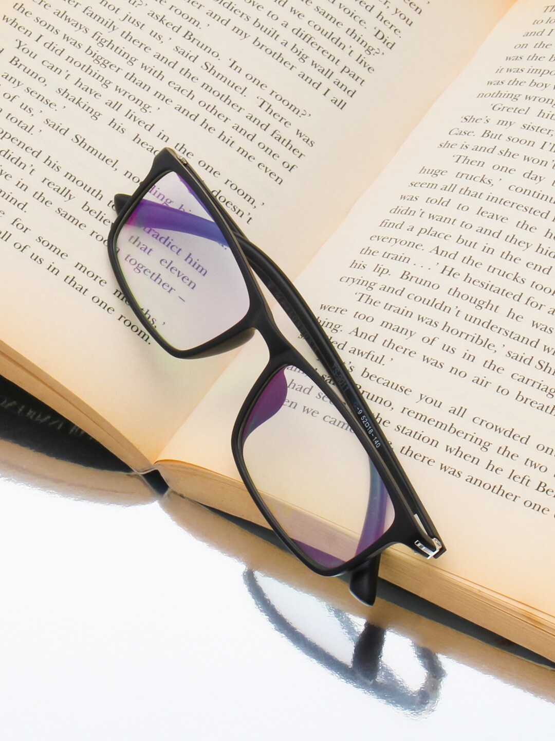 

Ted Smith Full Rim Wayfarer Frames DAWN_C9, Black