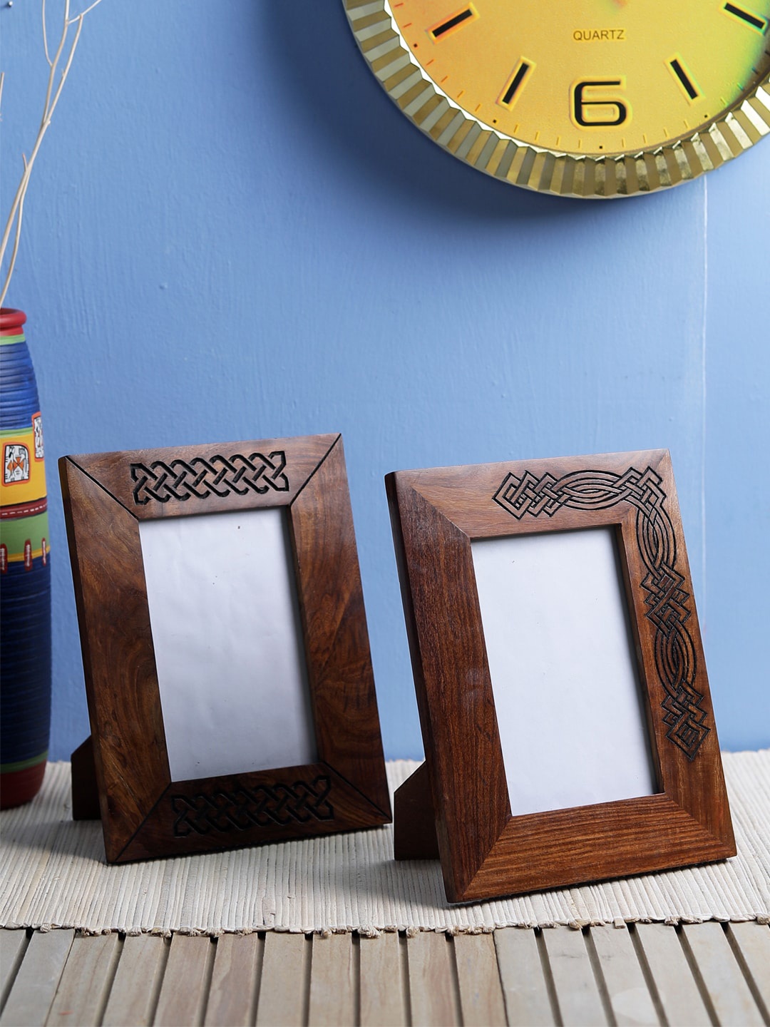 

VarEesha Brown 2-Pieces Wood Photo Frames
