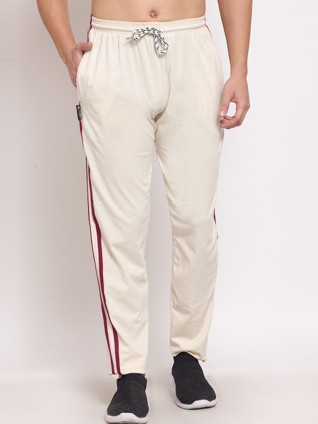 

KLOTTHE Men Relaxed-Fit Cotton Track Pant, Yellow