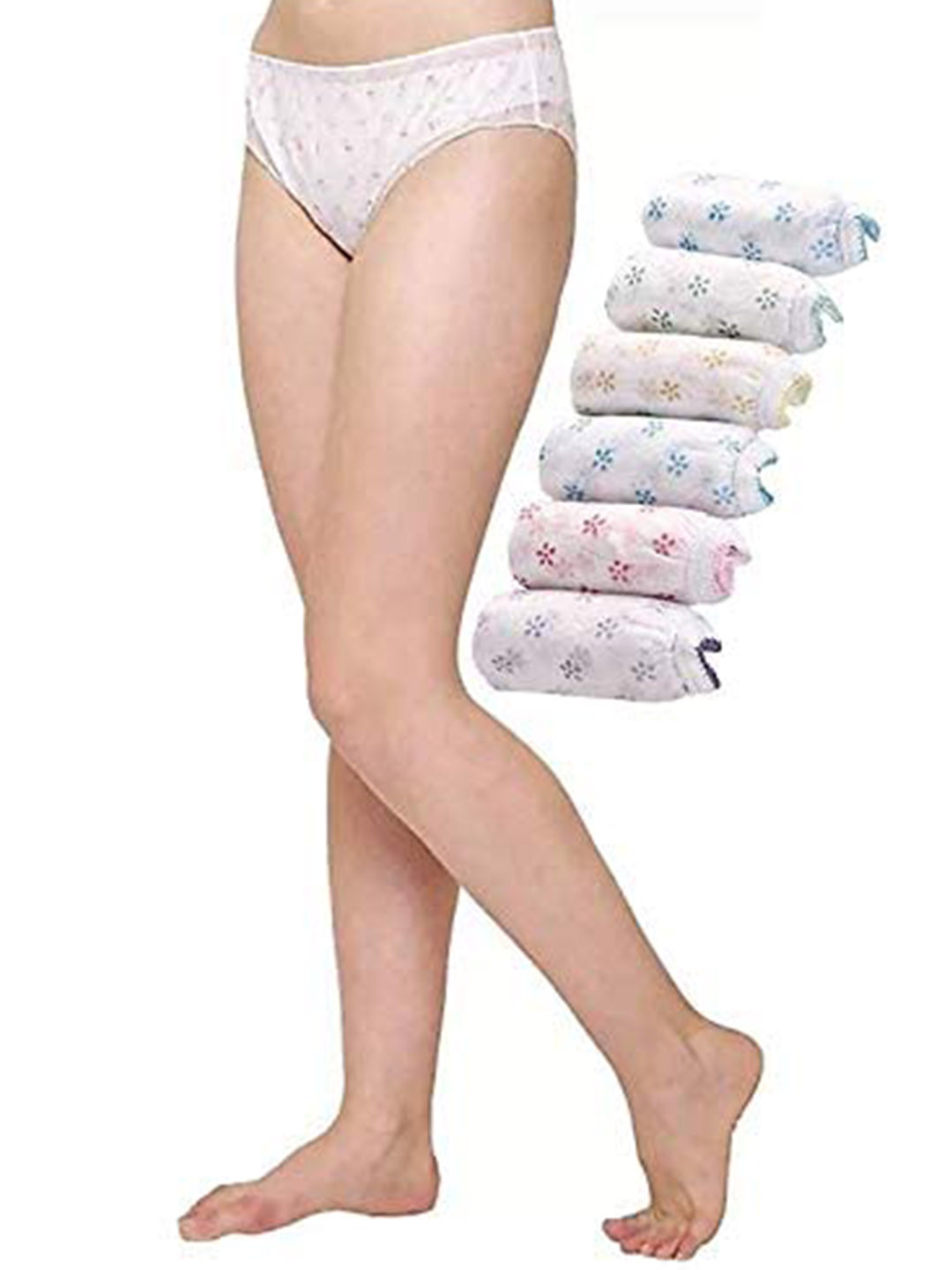 

BRACHY Pack of 6 Seamless Bikini Briefs, White