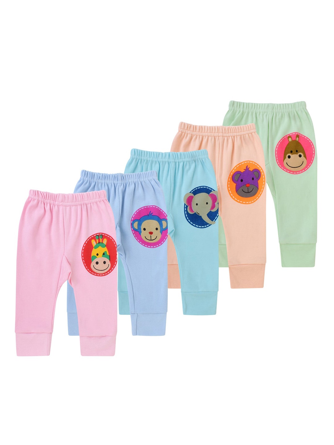 

Superminis Infants Pack of 5 Joggers, Pink
