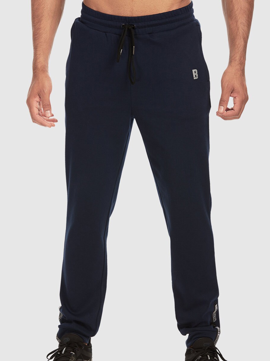 

Baller Athletik Hi Top Wayne Men Cotton Relaxed -Fit Joggers, Navy blue