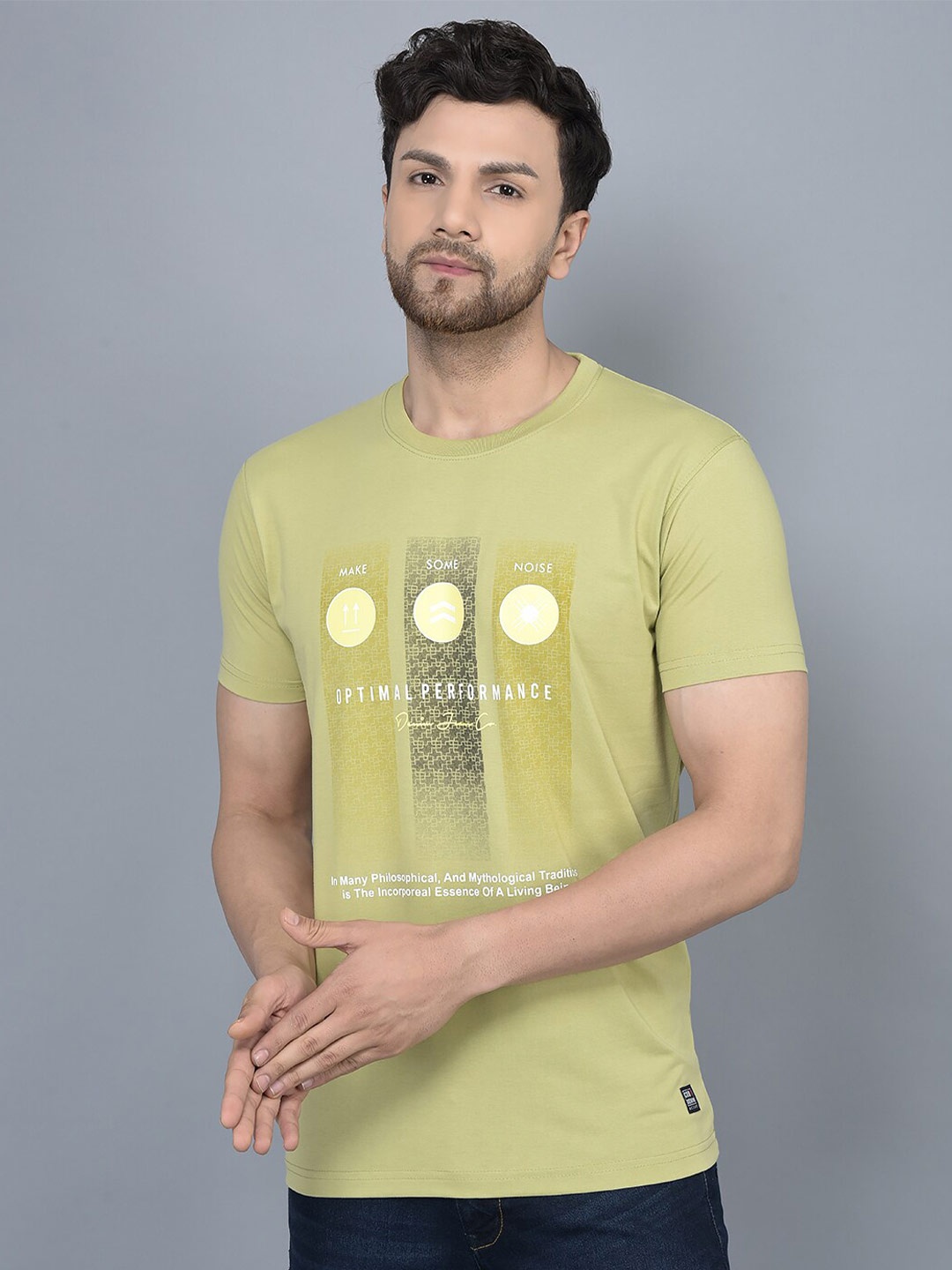 

COBB Typography Printed Cotton T-shirt, Green